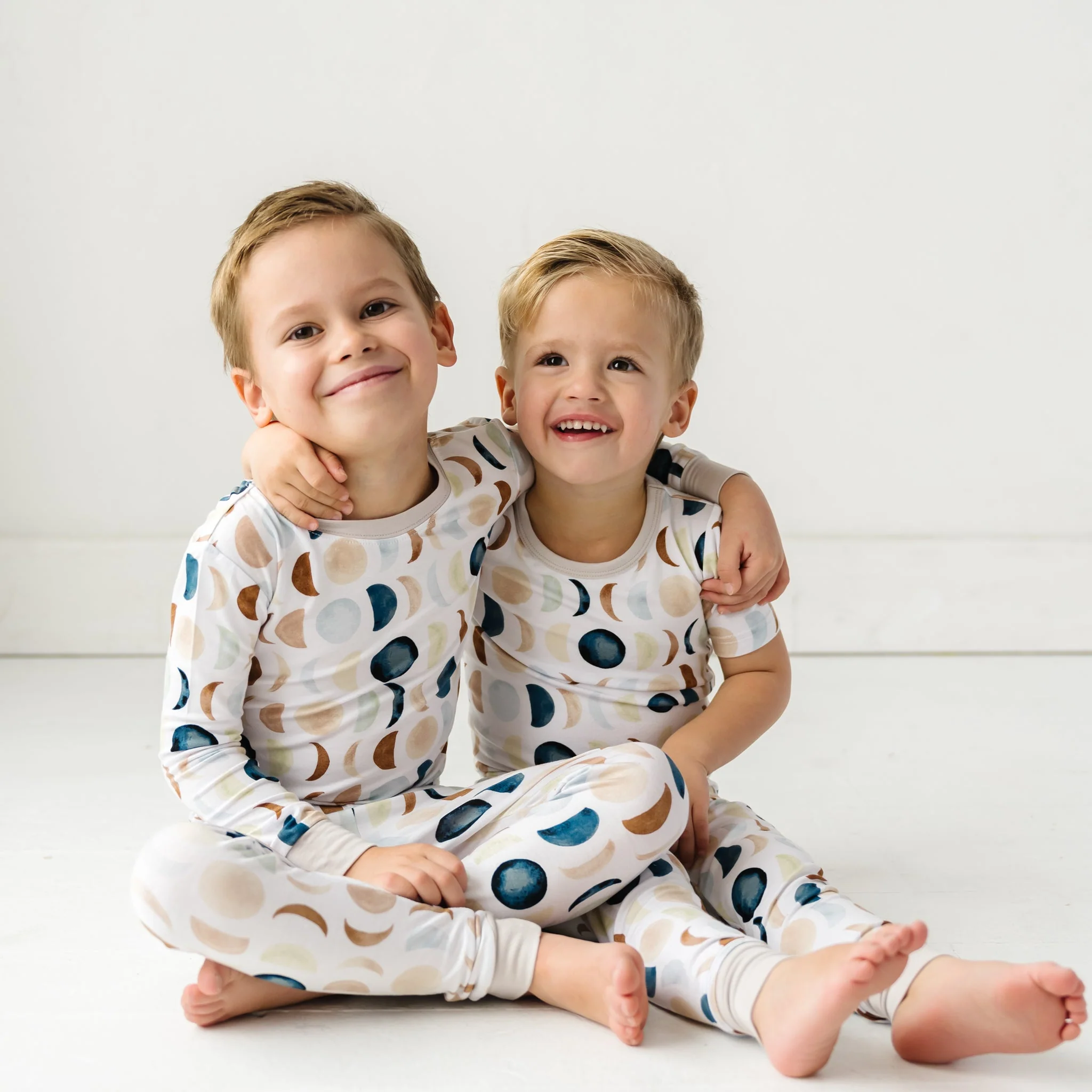 Luna Neutral Two-Piece Short Sleeve Pajama Set - Image 4