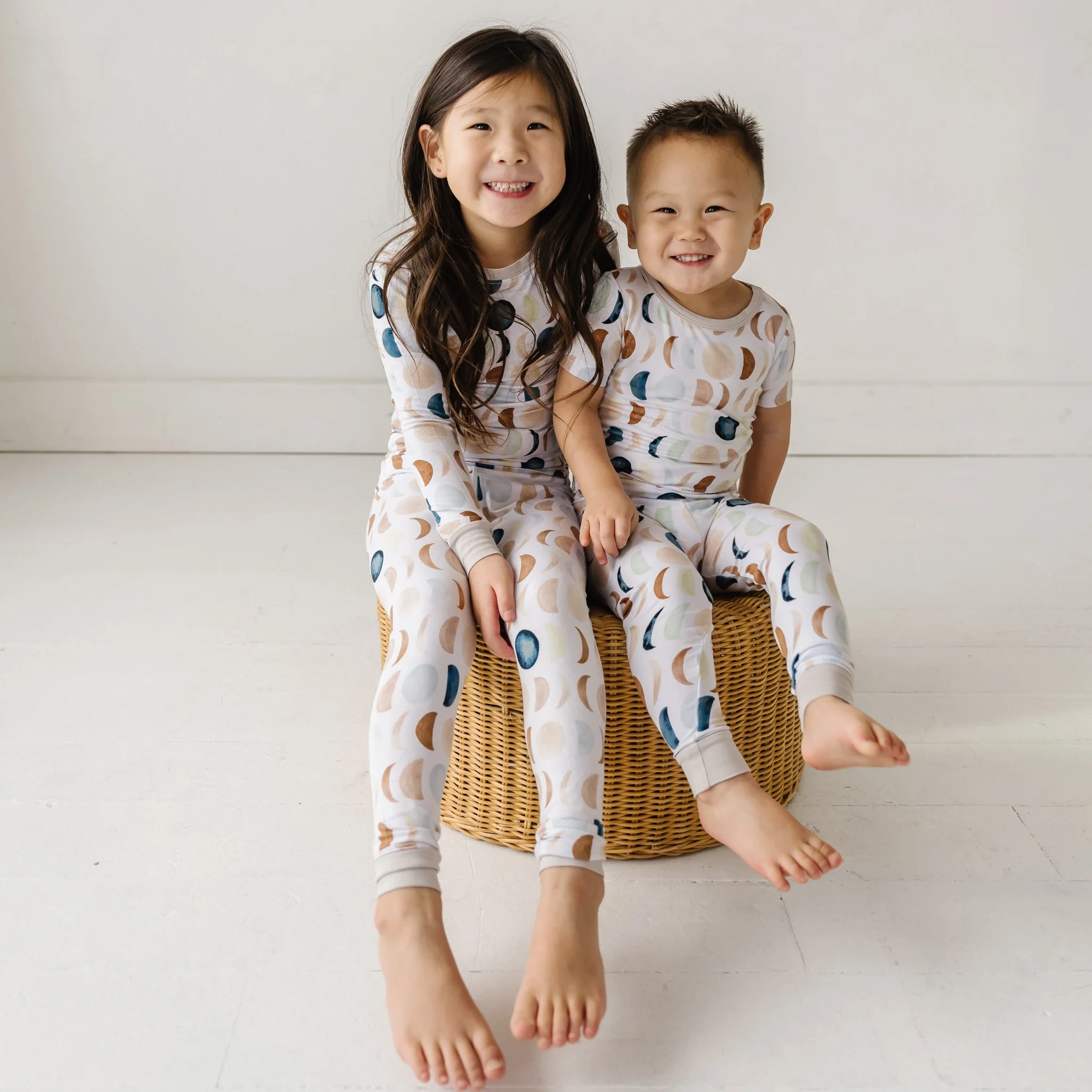 Luna Neutral Two-Piece Short Sleeve Pajama Set - Image 5