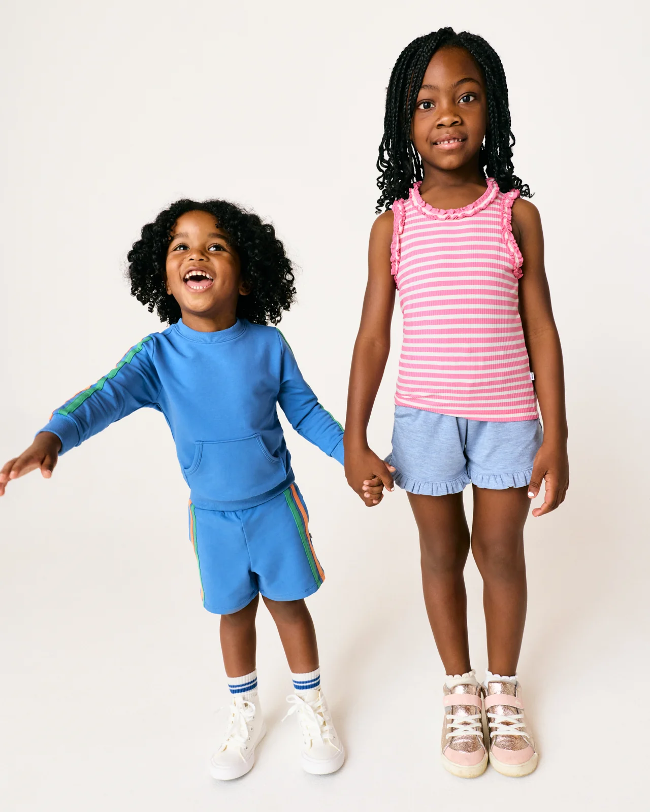 Heather Blue Ruffle Shorts - Image 5