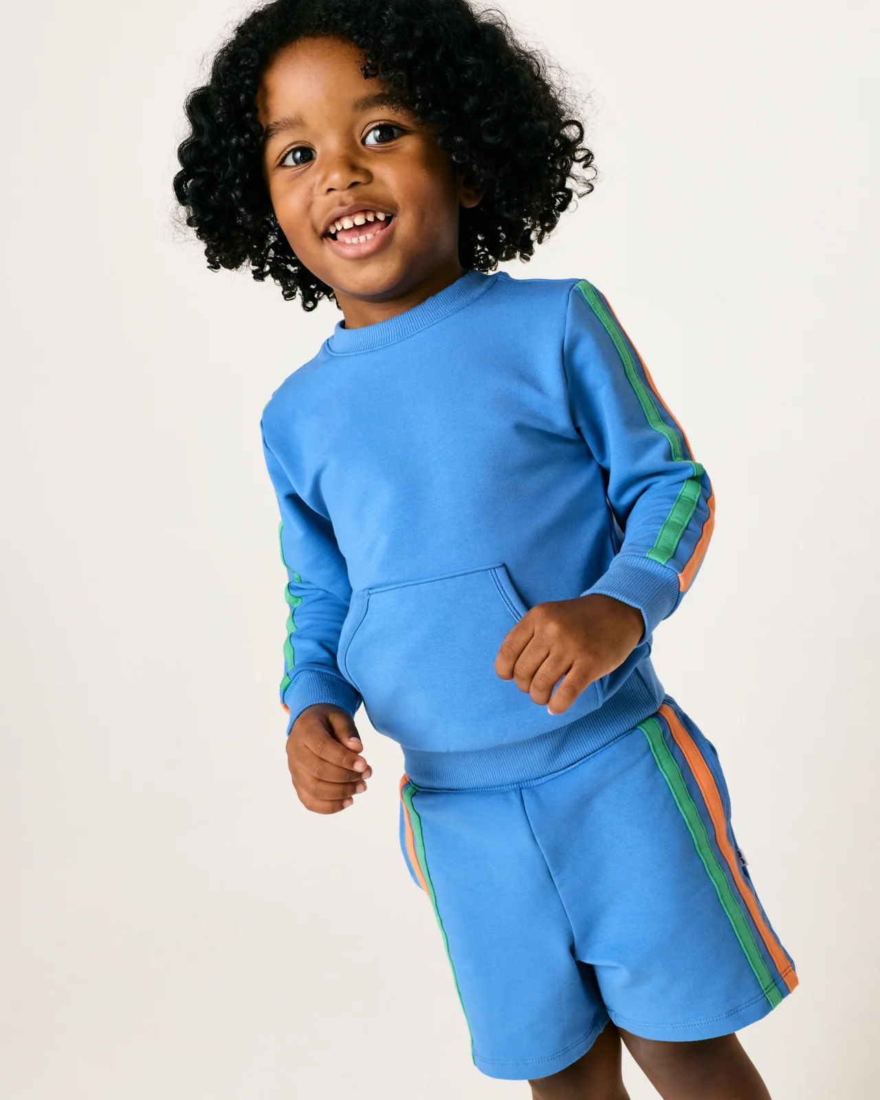 Major Blue Side Stripe Shorts - Image 5