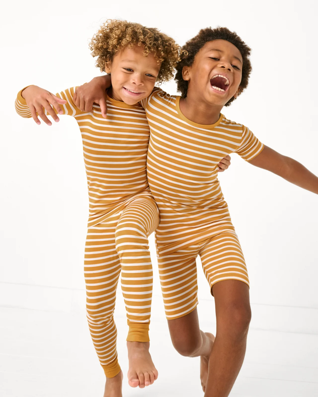 Marigold Stripe Two-Piece Pajama Set - Image 3