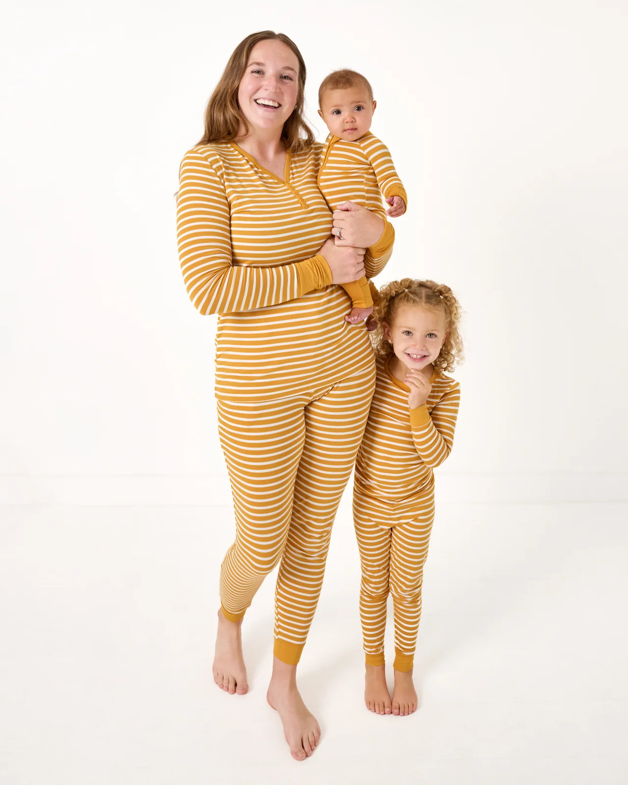 Marigold Stripe Women's Pajama Pants - Image 4