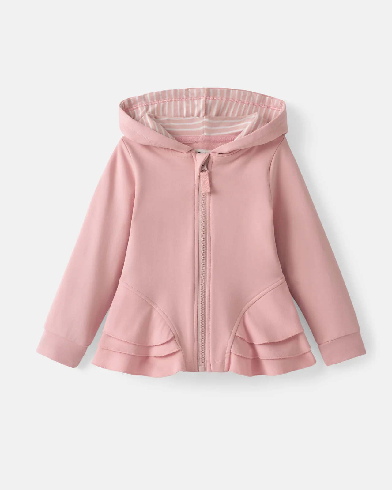 Mauve Blush Peplum Hoodie - Image 6
