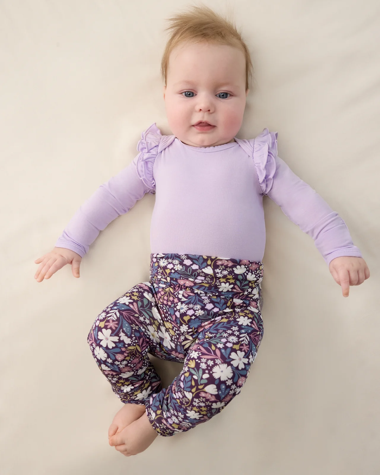 Midnight Petals Fold Over Legging - Image 3