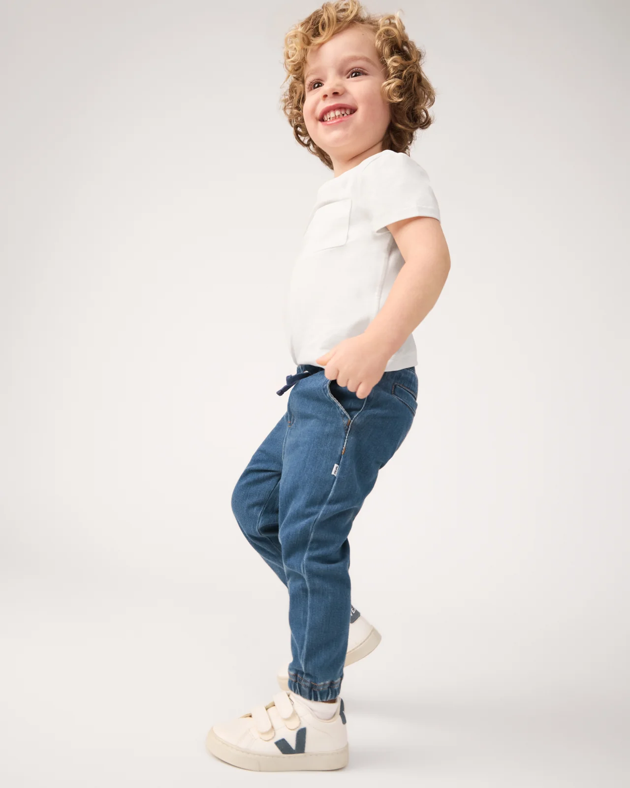 Soft White Short Sleeve Relaxed Pocket Tee - Image 3
