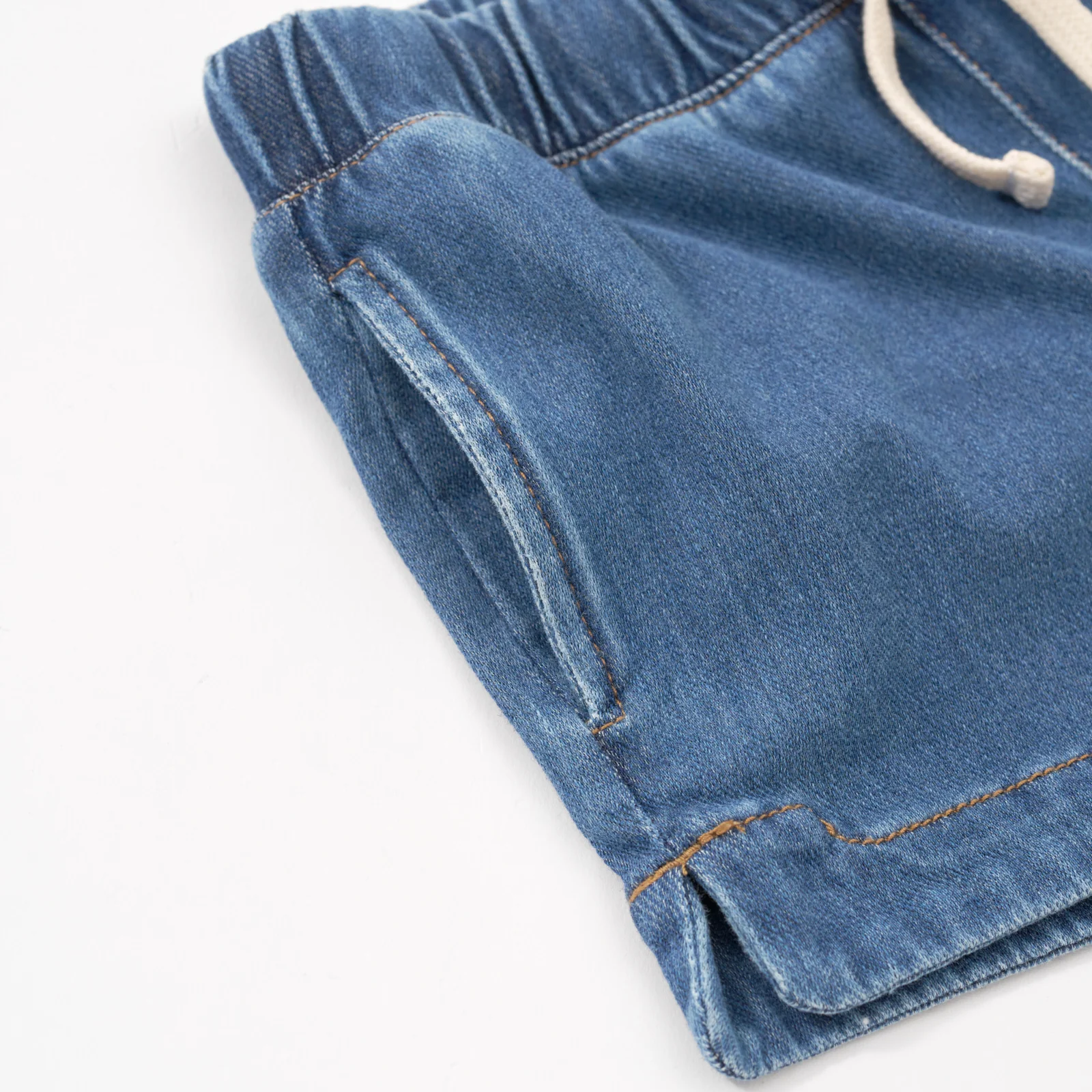 Midwash Blue Denim Shorts - Image 3