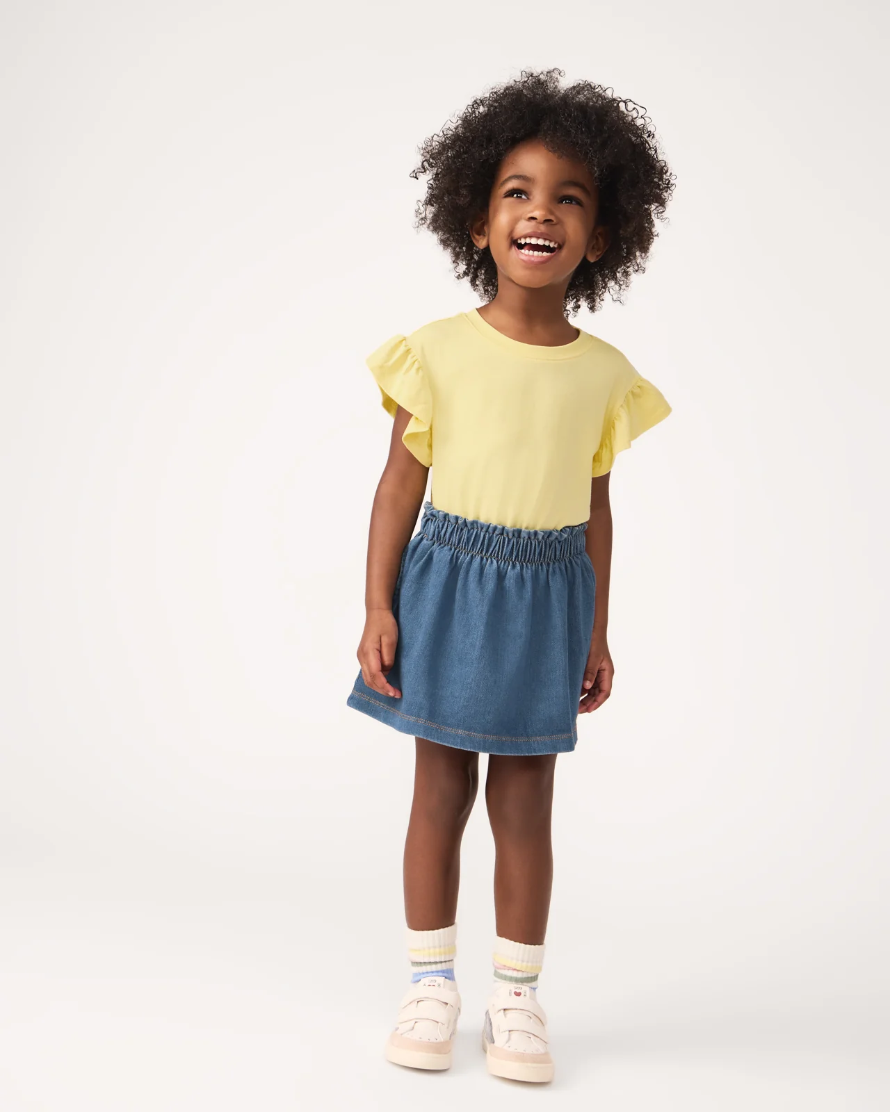 Midwash Blue Denim Skort - Image 4
