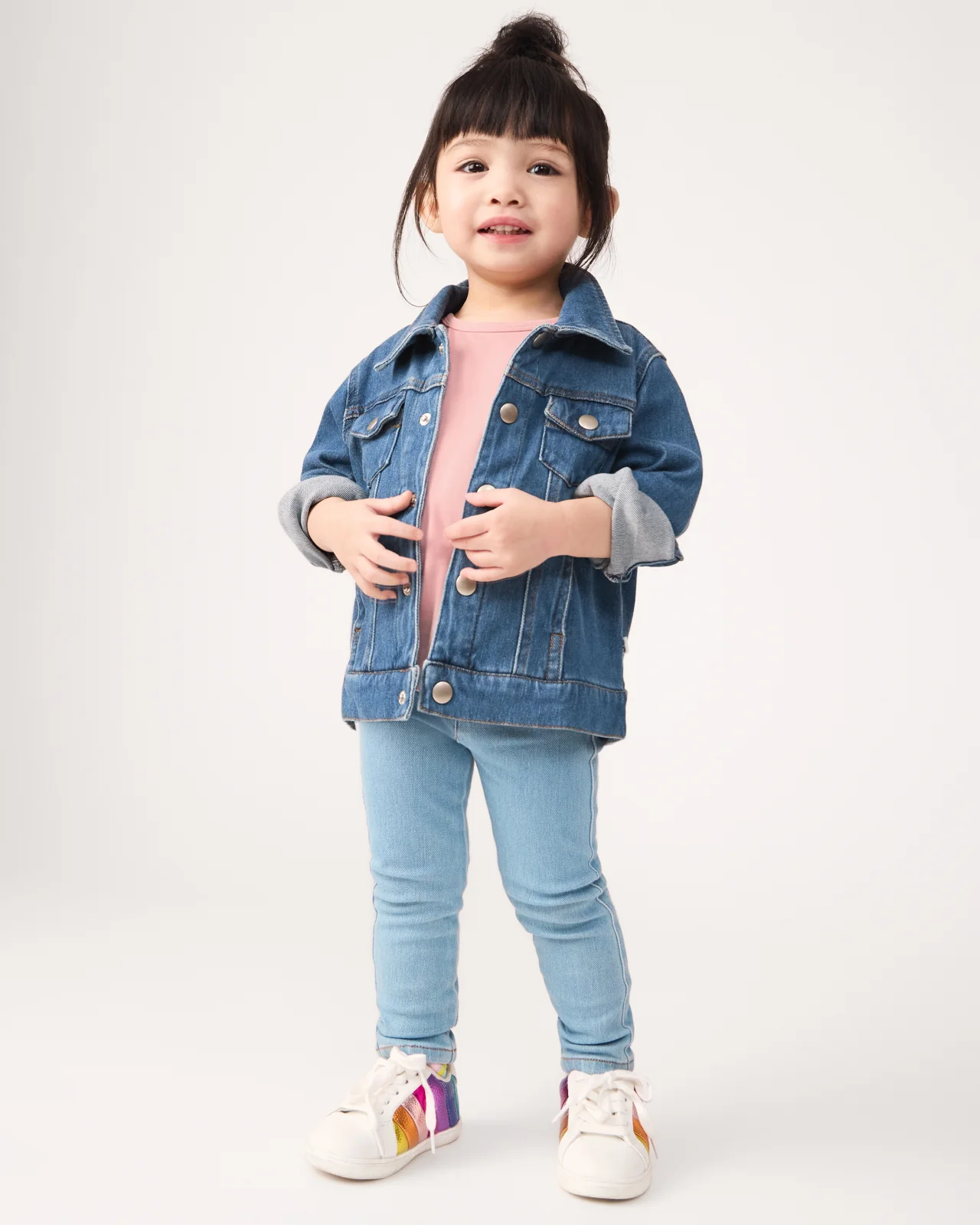 Midwash Blue Denim Trucker Jacket - Image 5