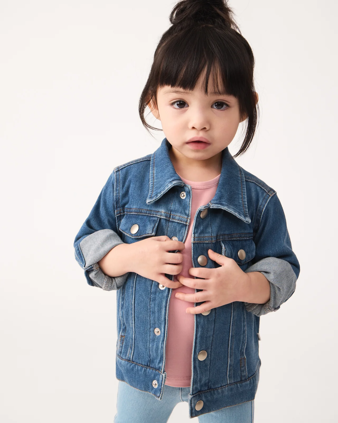 Midwash Blue Denim Trucker Jacket - Image 6