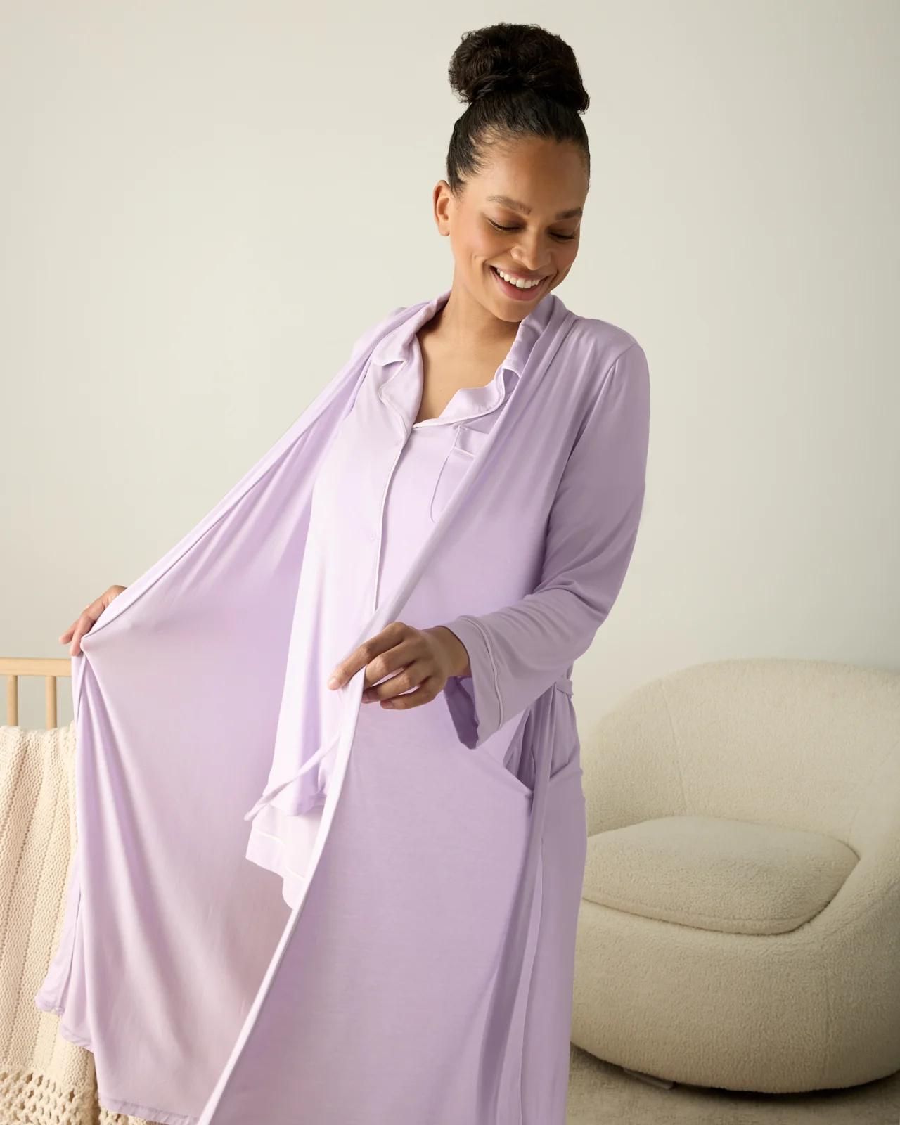 Misty Lavender Women's Robe - Image 5