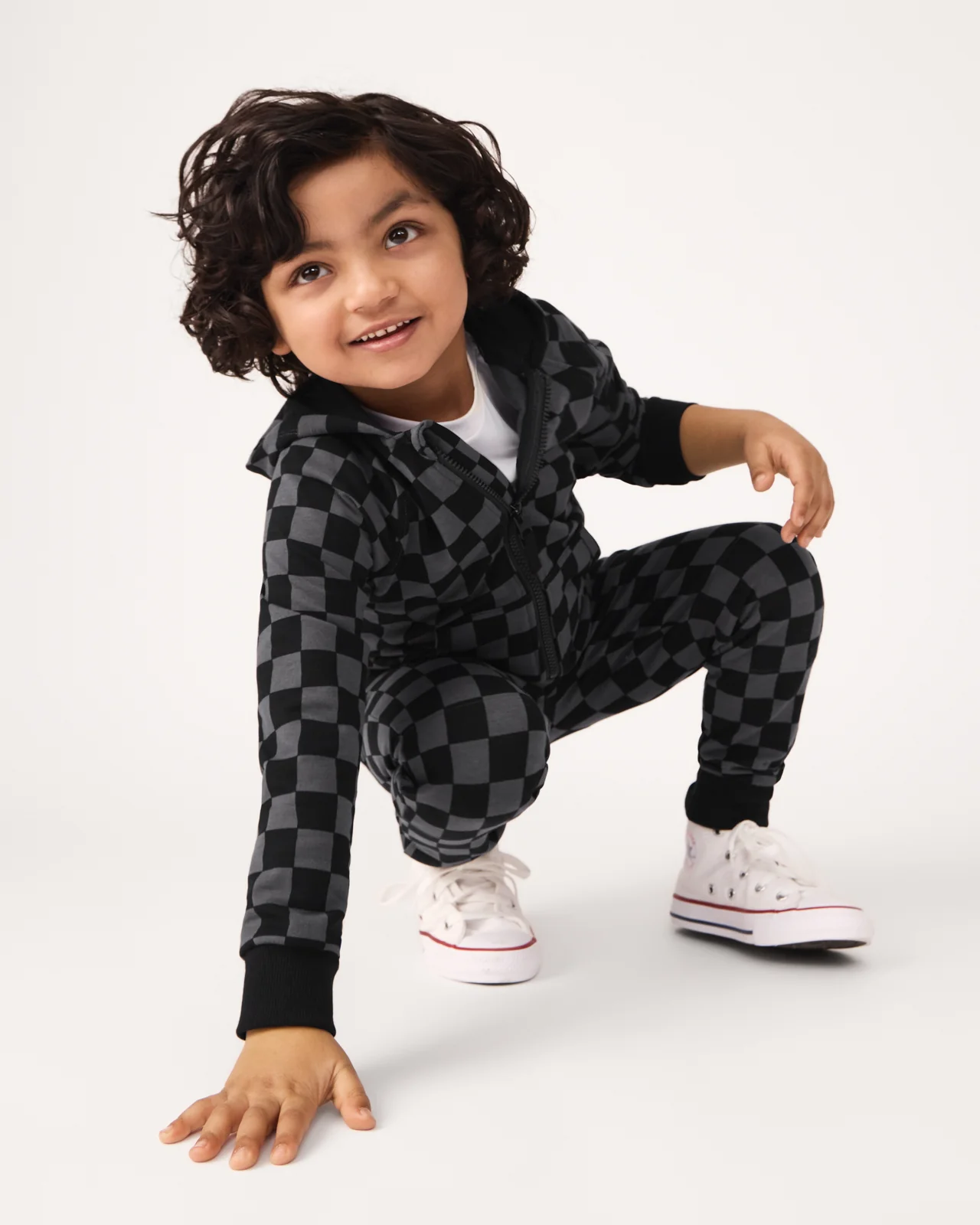 Monochrome Checks Jogger - Image 4