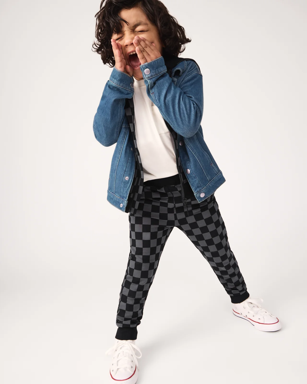 Monochrome Checks Jogger - Image 5