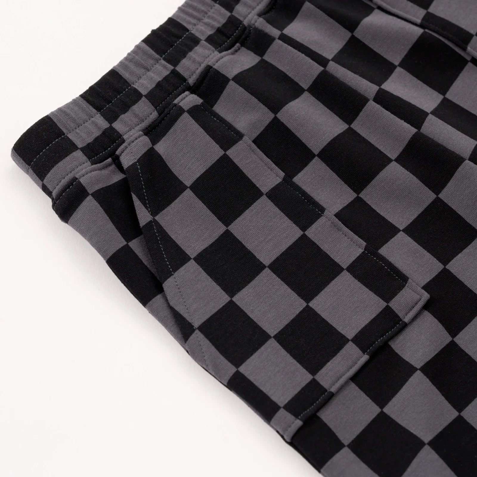 Monochrome Checks Shorts - Image 5