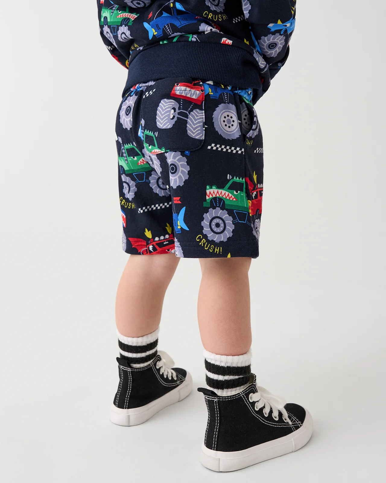 Monster Truck Madness Drawstring Shorts - Image 2