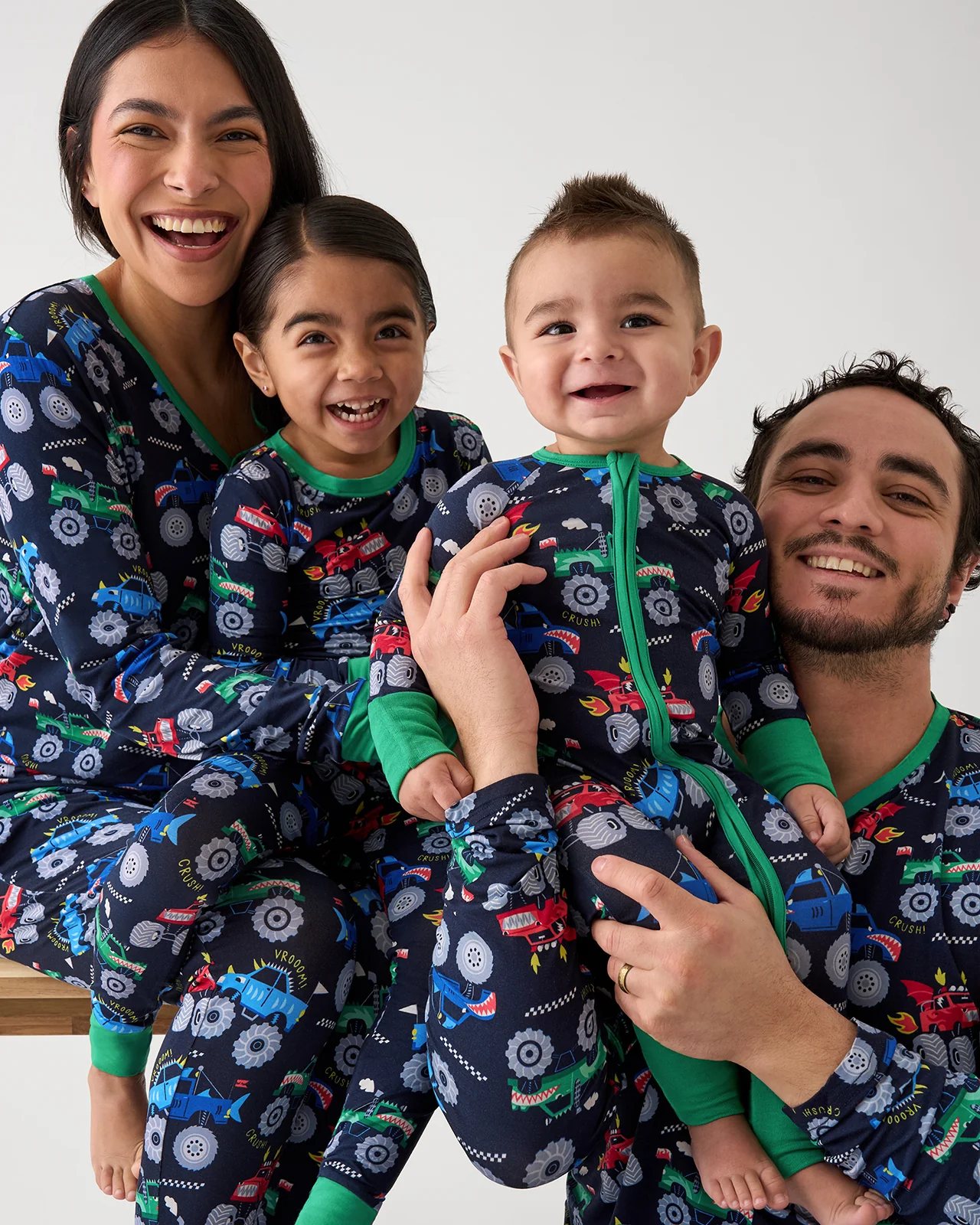 Monster Truck Madness Men's Long Sleeve Pajama Top - Image 5