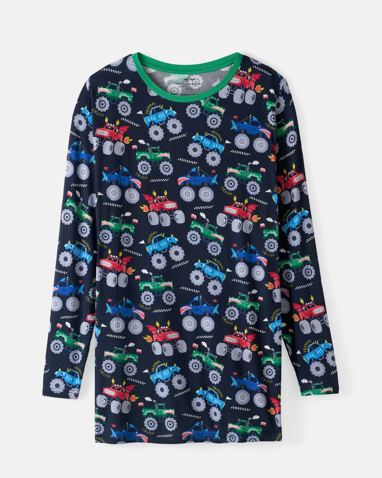 Monster Truck Madness Men's Long Sleeve Pajama Top - Image 6
