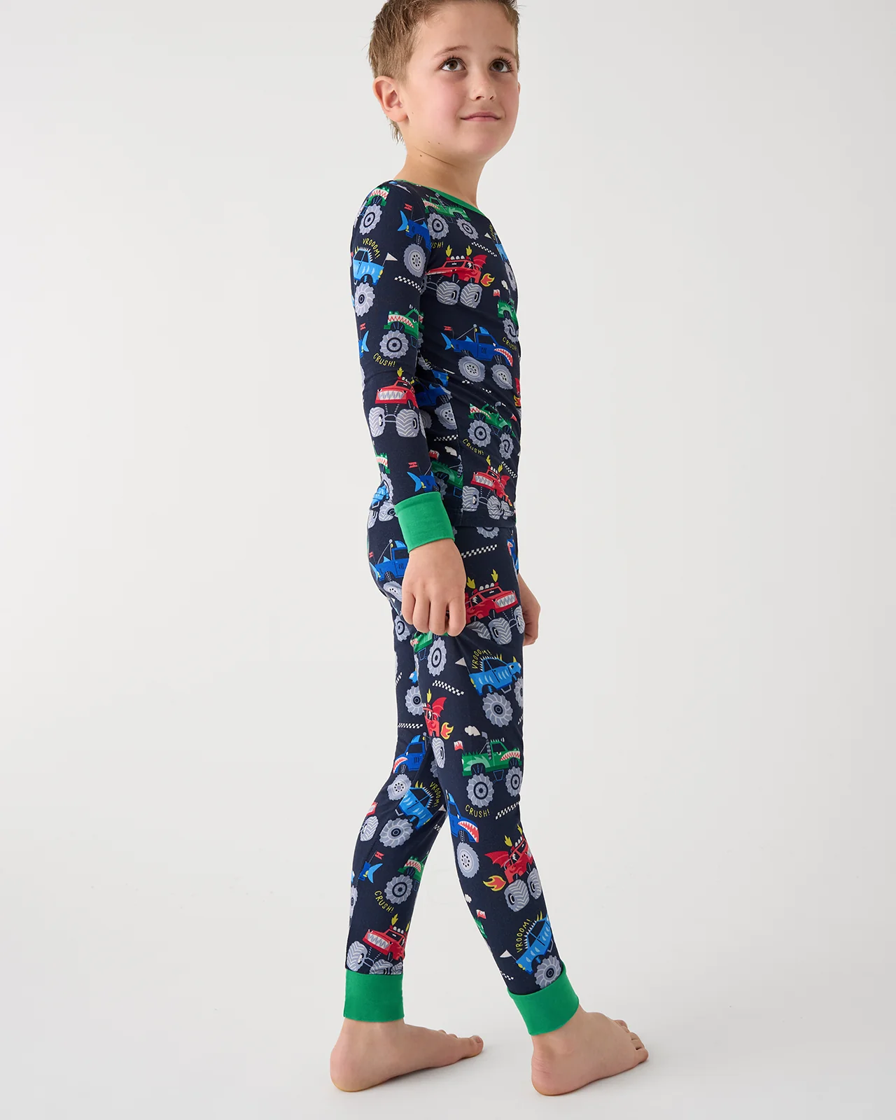 Monster Truck Madness Two-Piece Pajama Set - Image 3