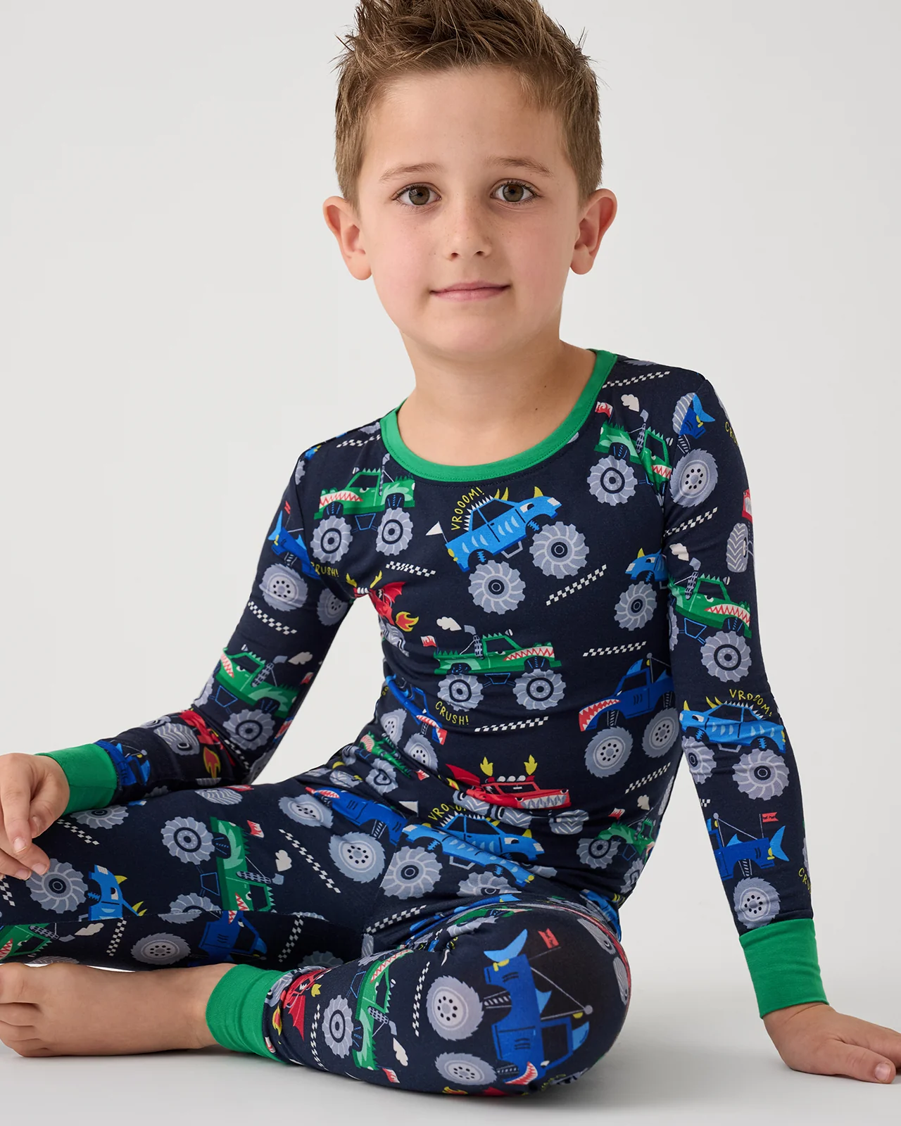 Monster Truck Madness Two-Piece Pajama Set - Image 4