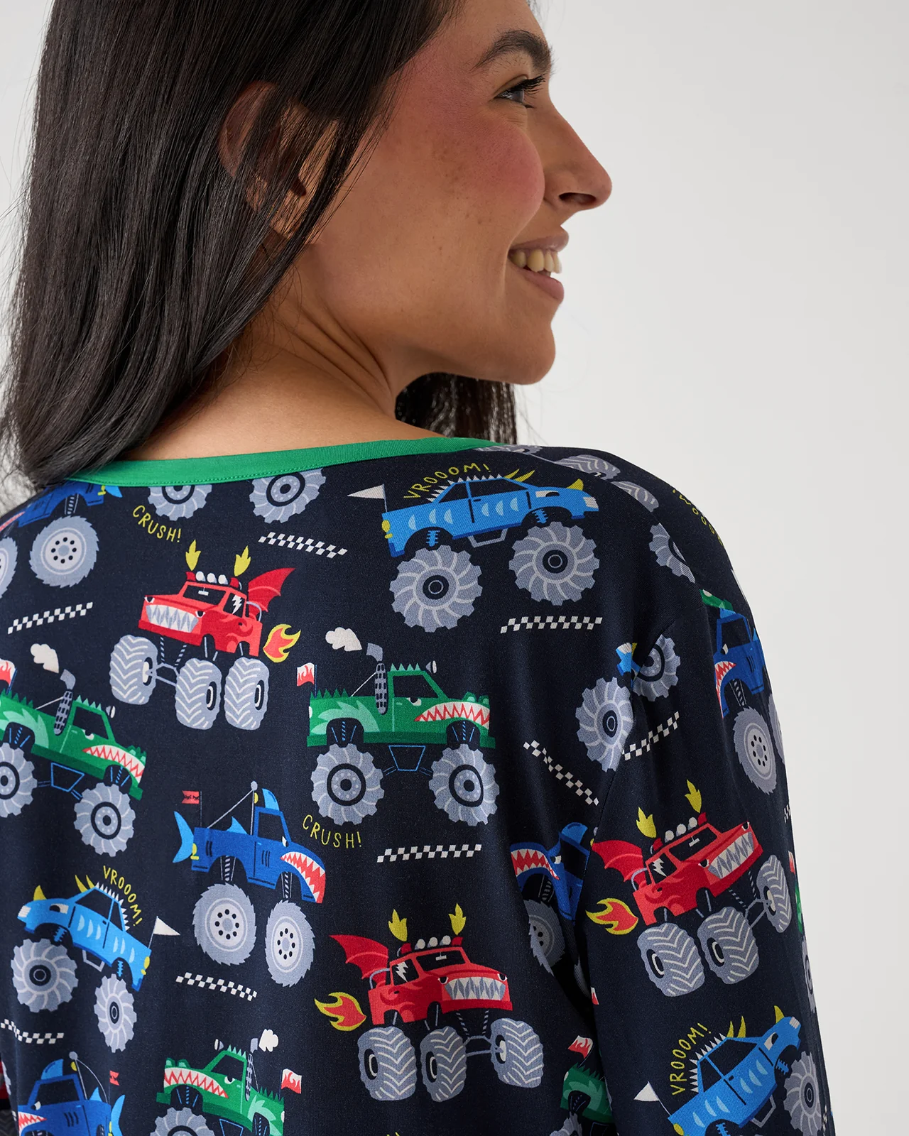Monster Truck Madness Women's Pajama Top - Image 4