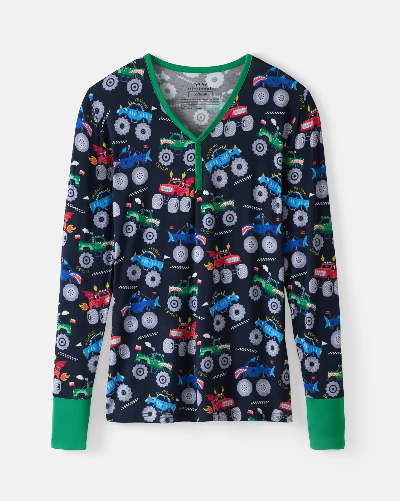 Monster Truck Madness Women's Pajama Top - Image 6