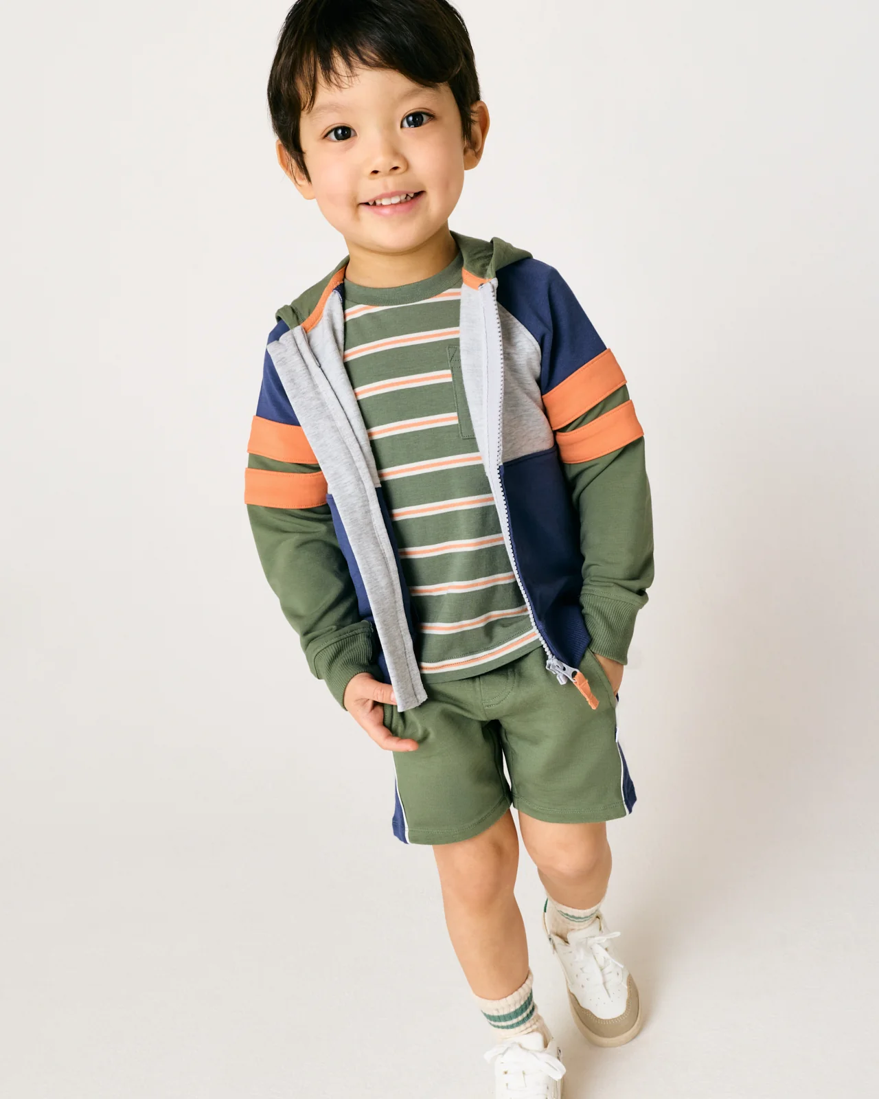Moss Colorblock Zip Hoodie - Image 6