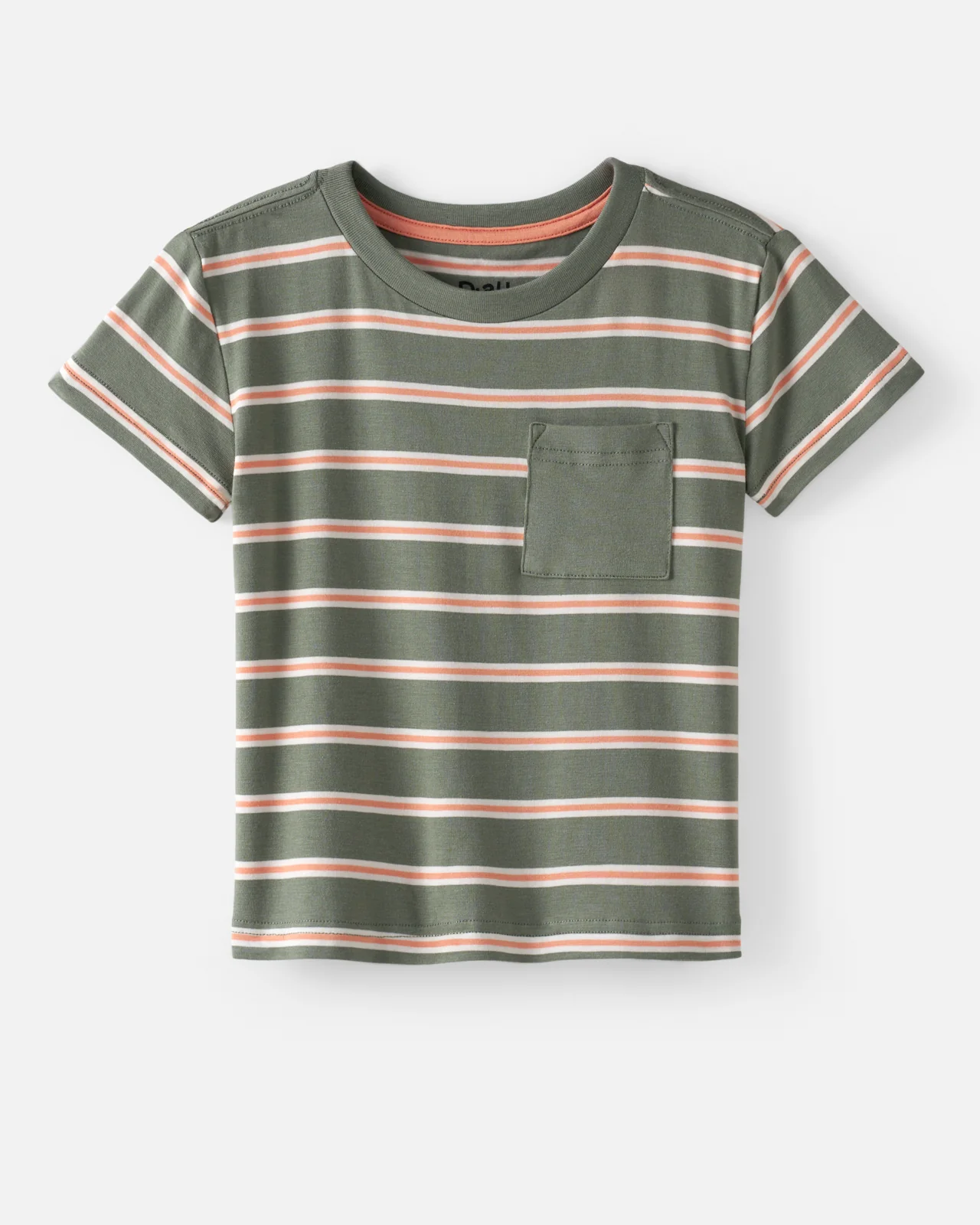 Moss Stripe Relaxed Pocket Tee - Image 8