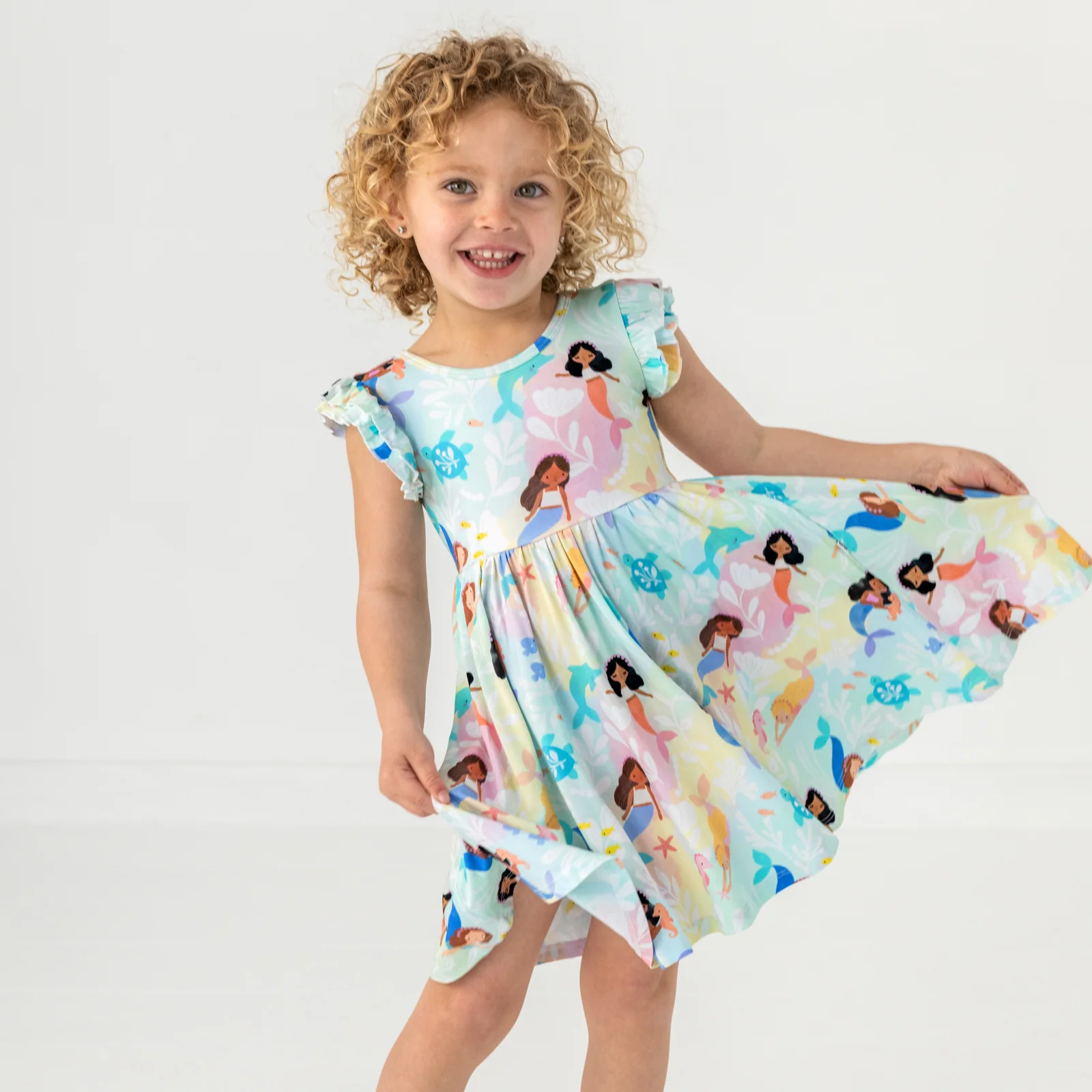 Mystic Mermaids Flutter Twirl Dress - Image 5