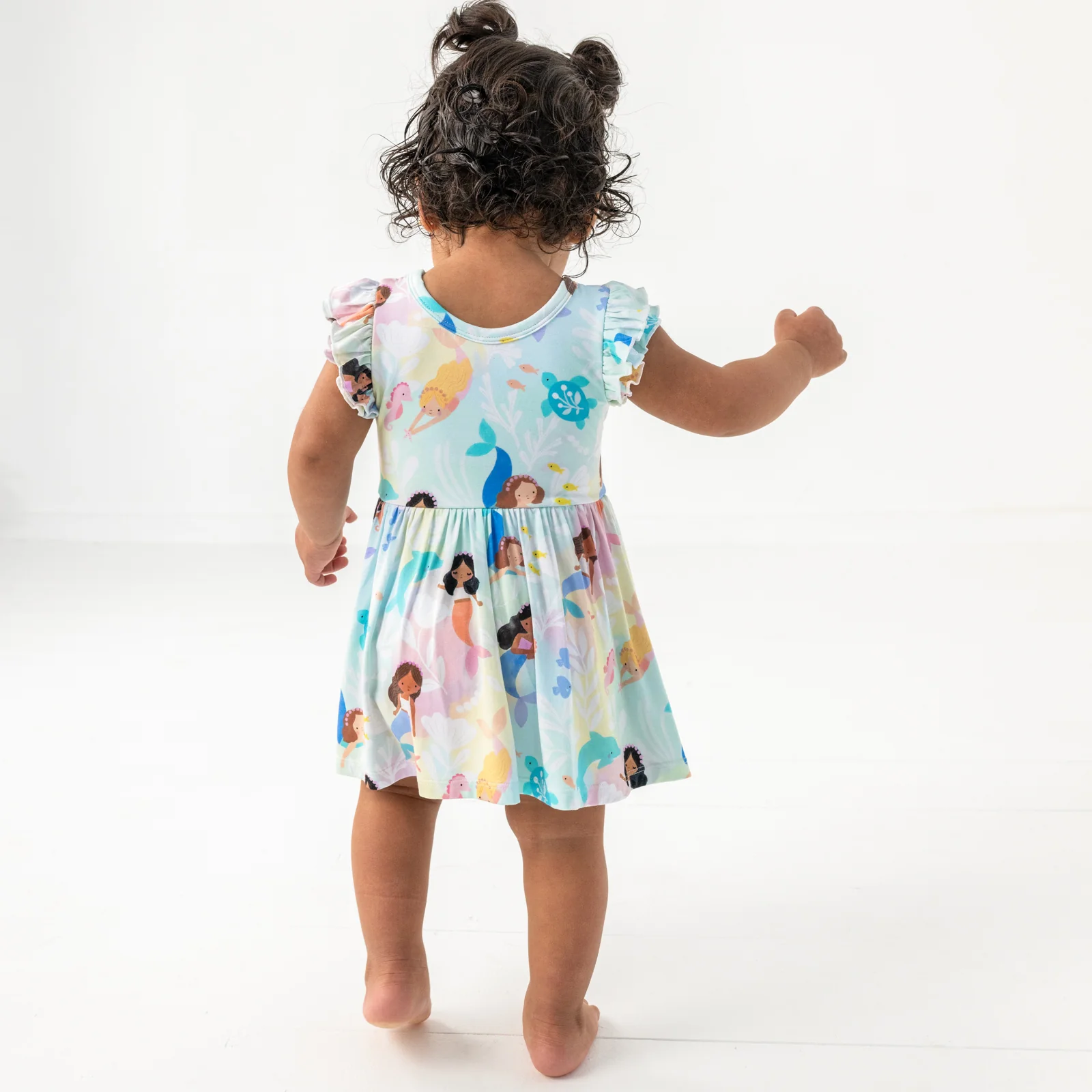 Mystic Mermaids Flutter Twirl Dress with Bodysuit - Image 6