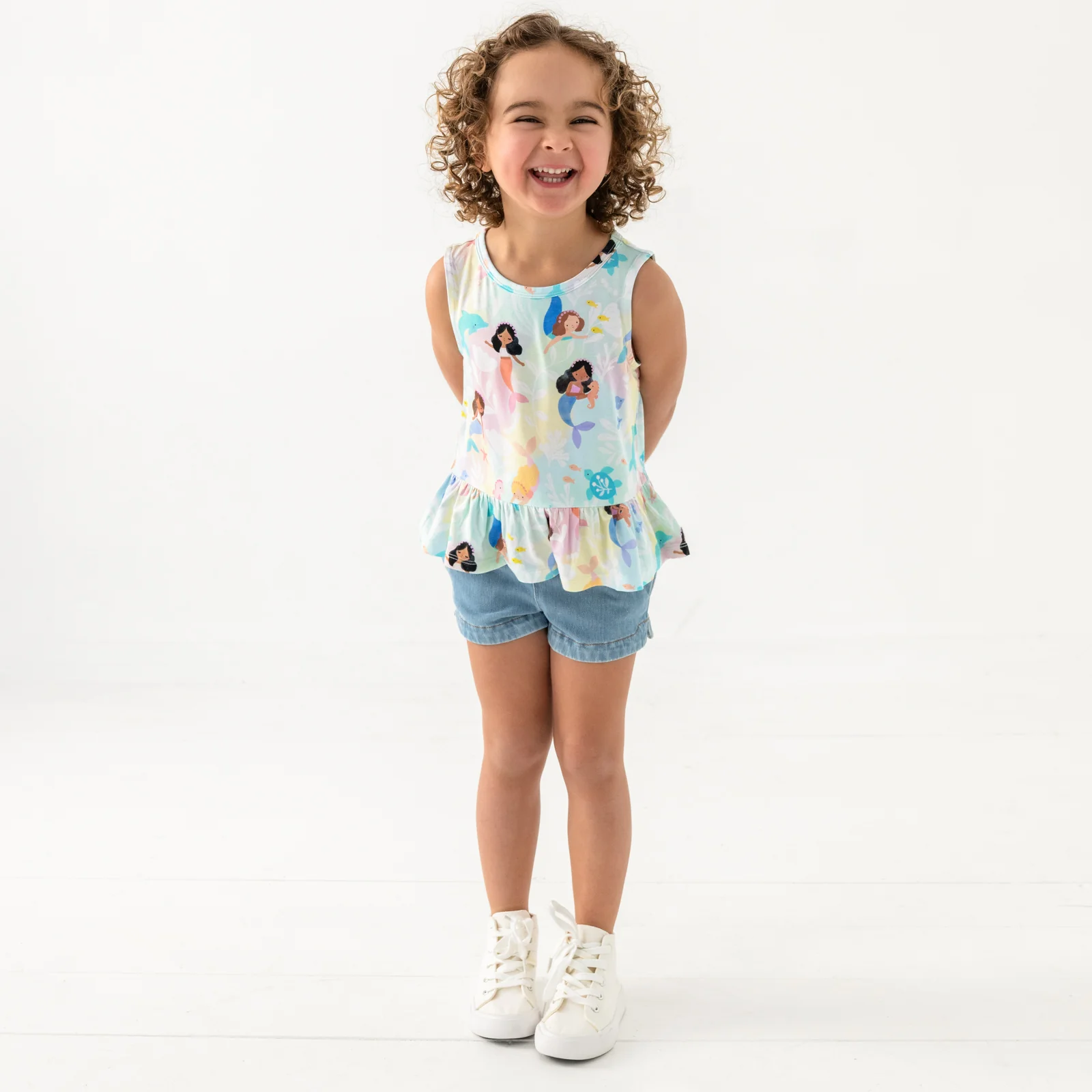 Mystic Mermaids Peplum Tank - Image 3