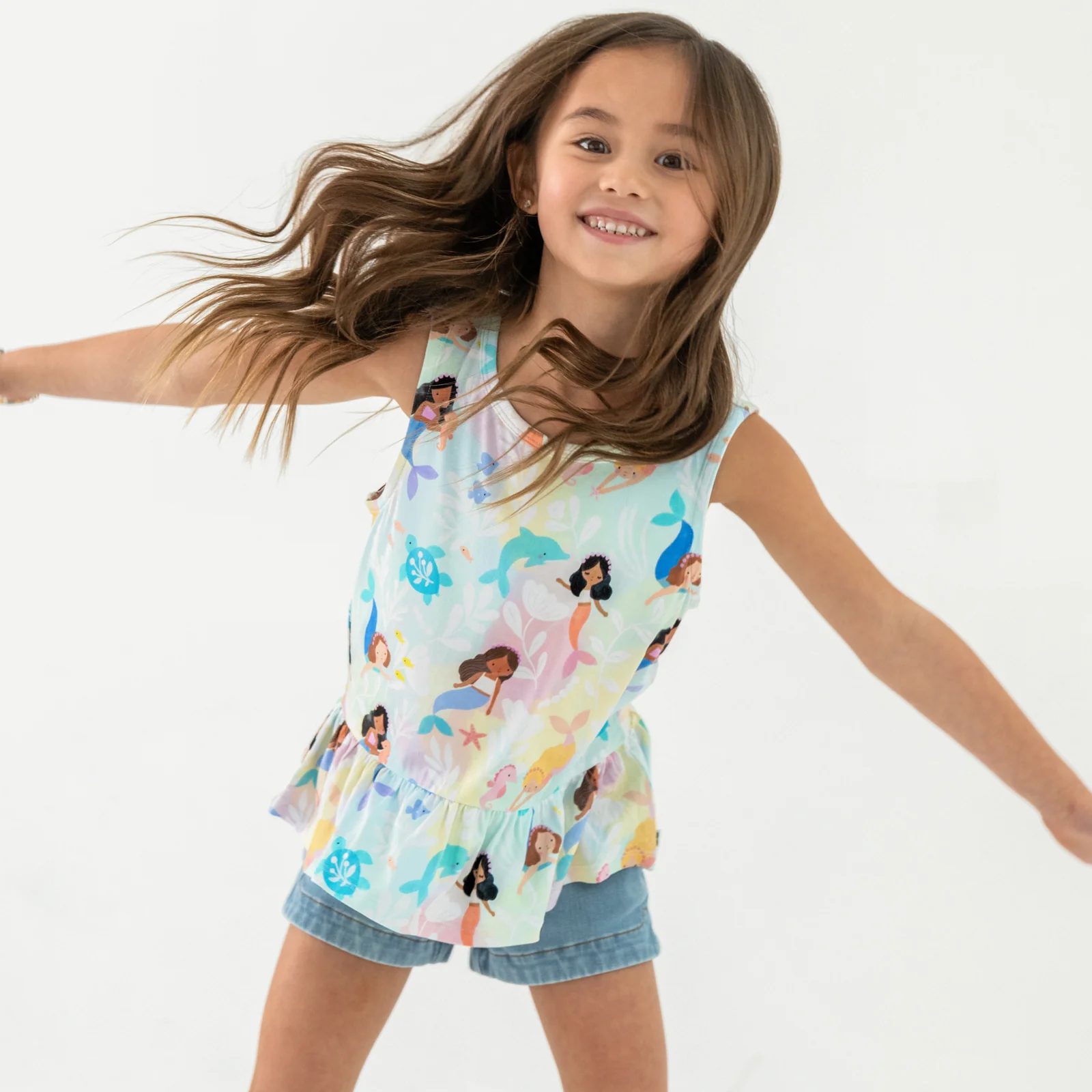 Mystic Mermaids Peplum Tank - Image 5