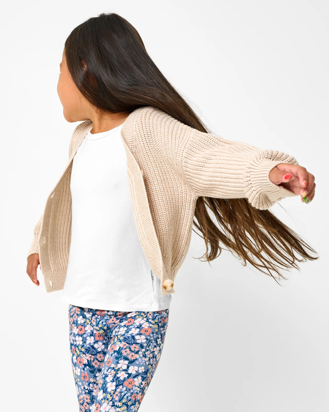 Natural Heather Cropped Sweater - Image 3