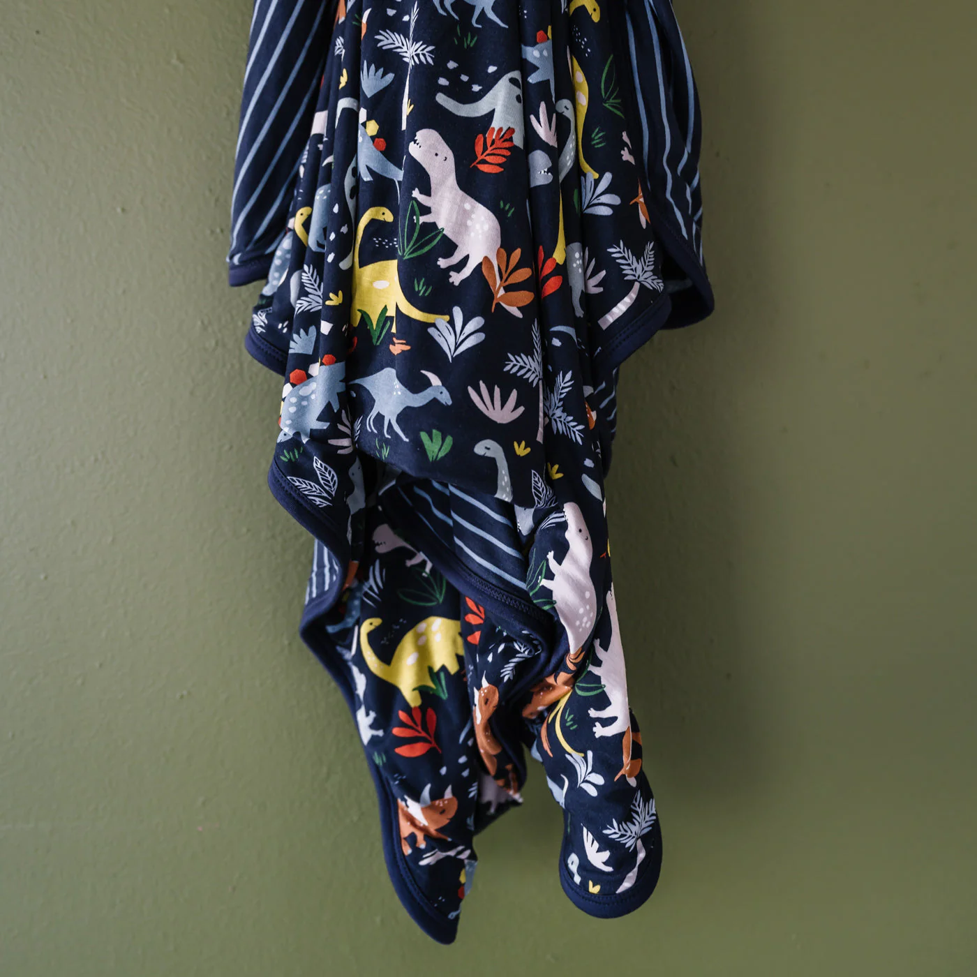 Navy Jurassic Jungle Large Cloud Blanket® - Image 5