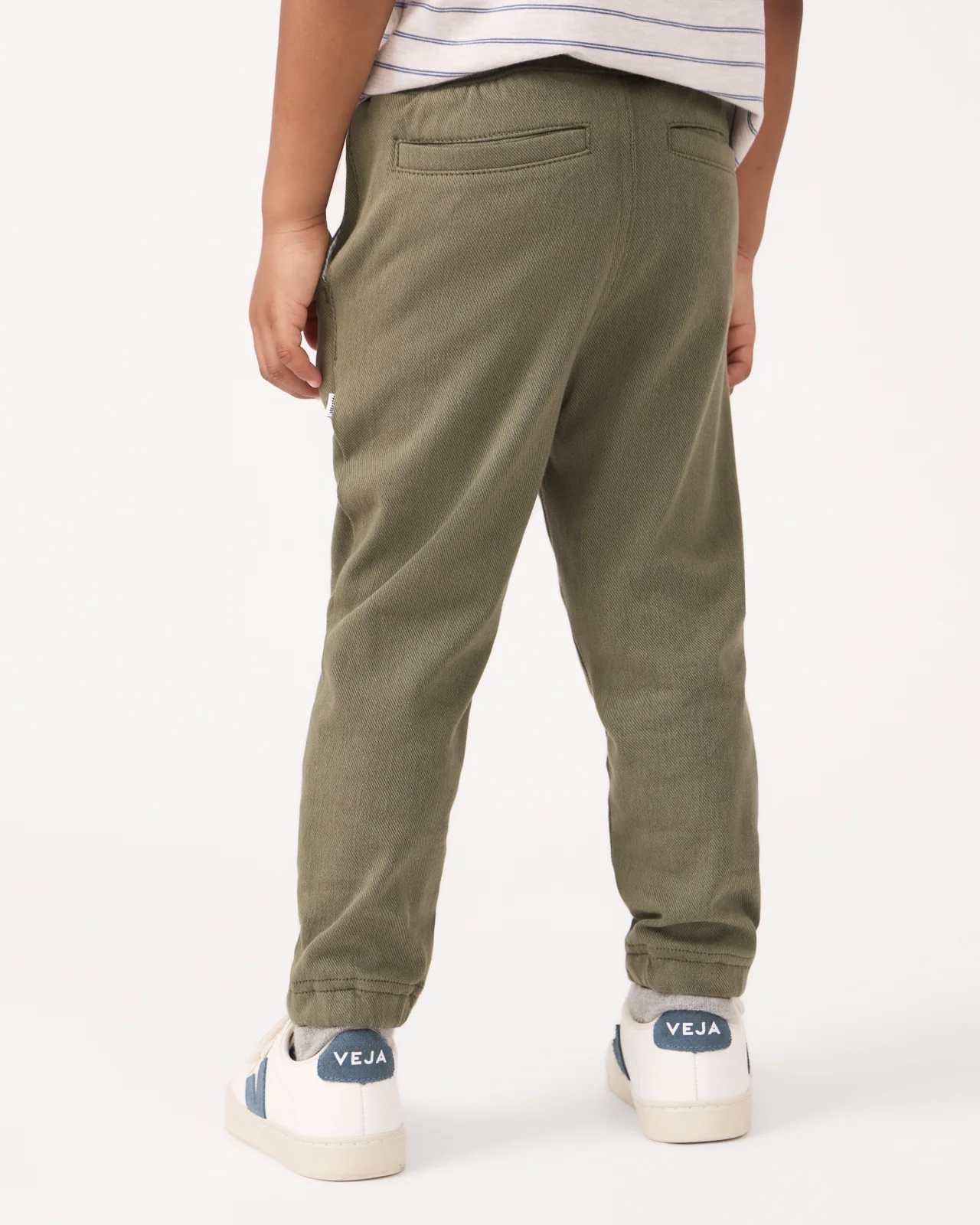 Olive Denim Jogger - Image 3