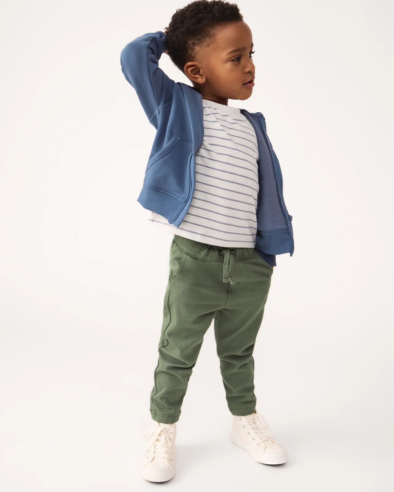 Olive Denim Jogger - Image 4