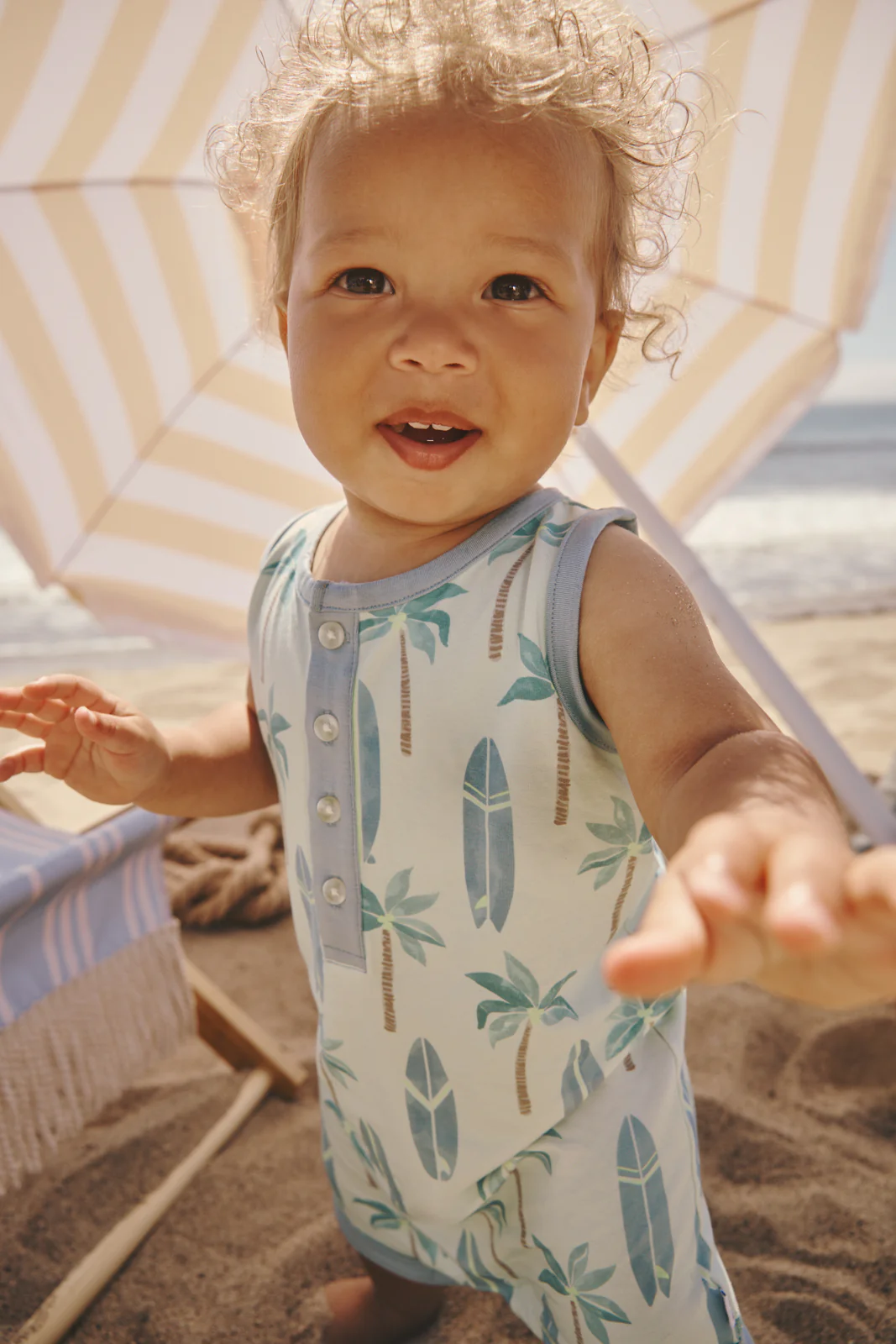 Palm Dunes Henley Romper - Image 2