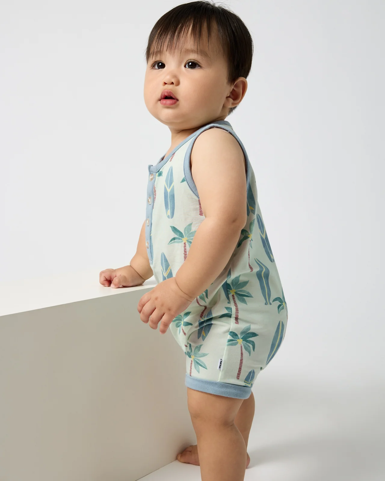 Palm Dunes Henley Romper - Image 4