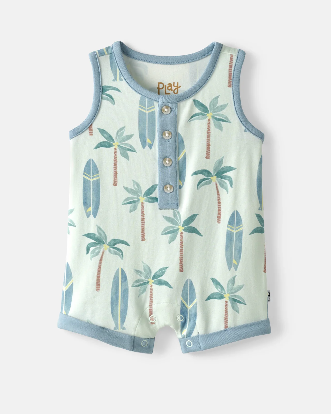 Palm Dunes Henley Romper - Image 8