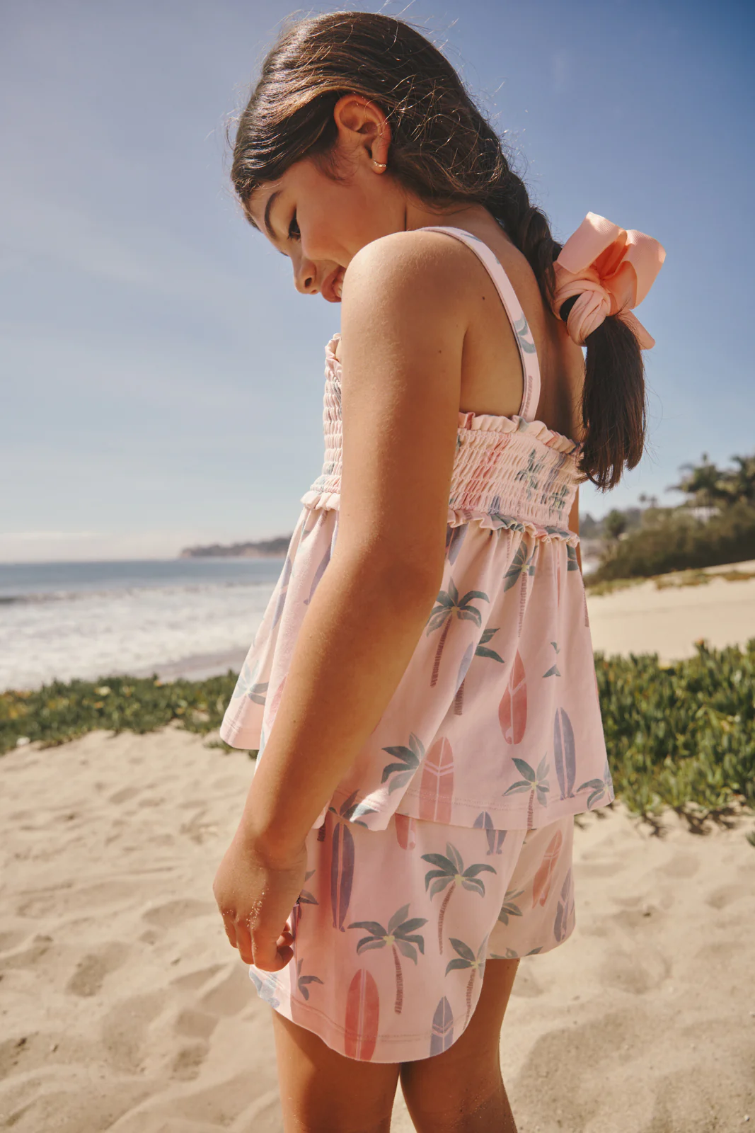 Palm Dunes Smocked Tank & Shorts Set - Image 2