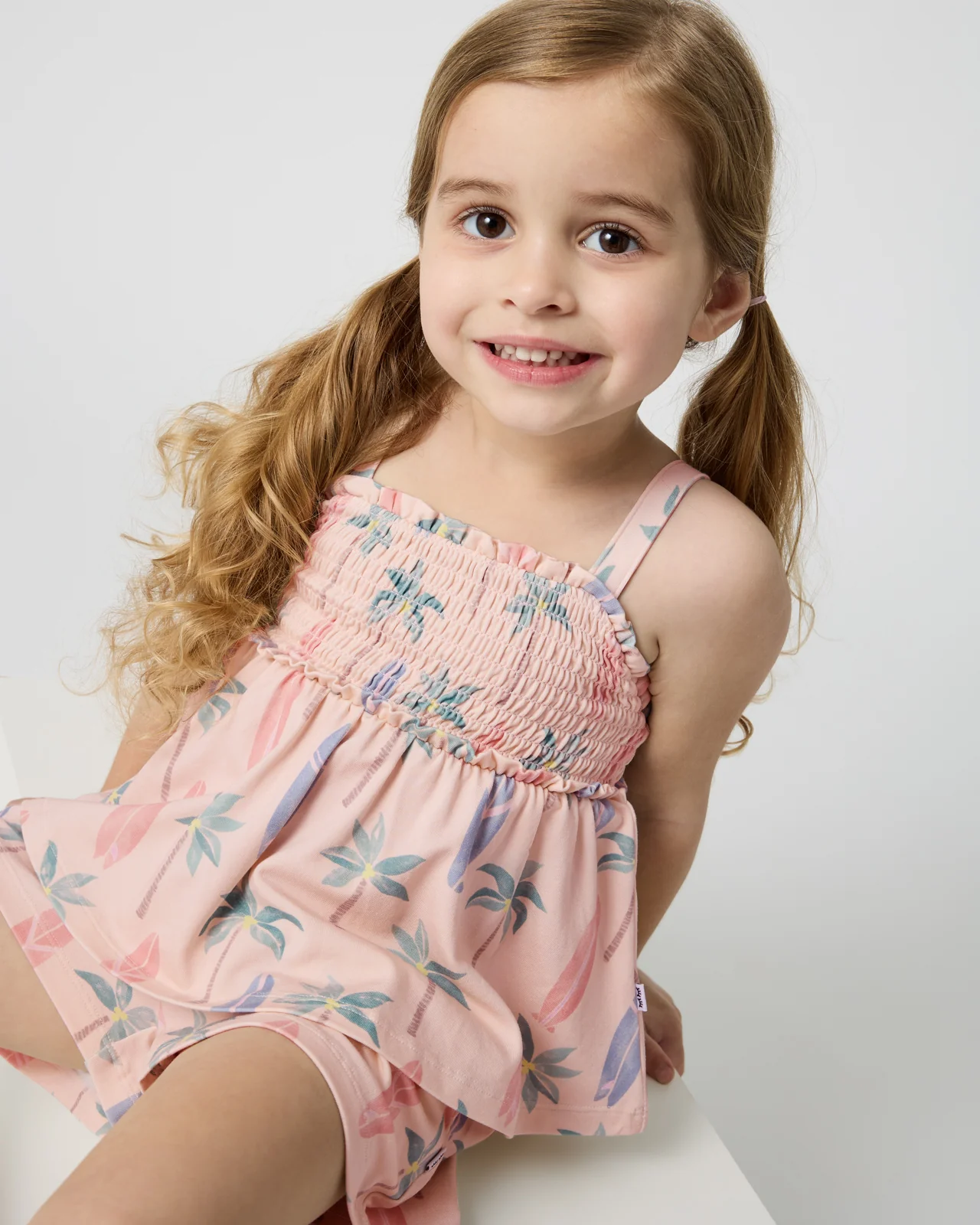 Palm Dunes Smocked Tank & Shorts Set - Image 4