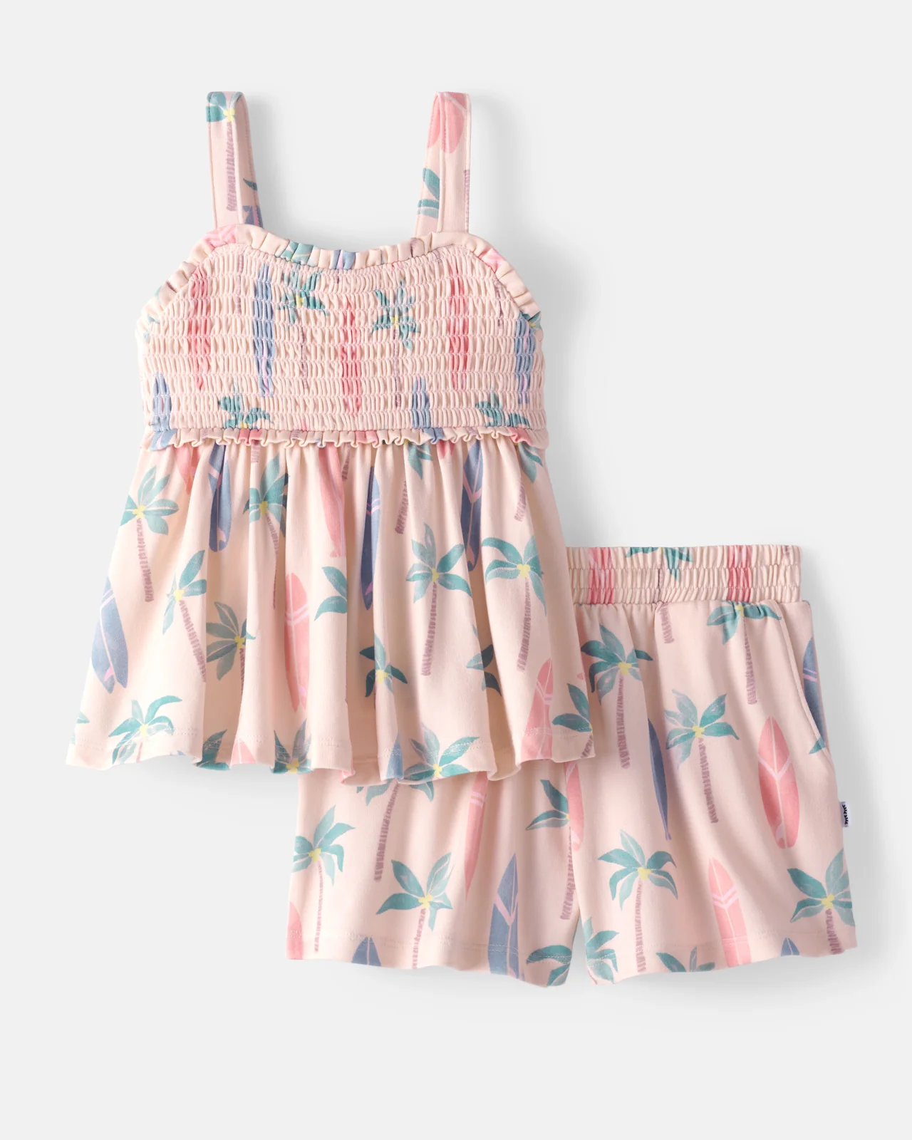 Palm Dunes Smocked Tank & Shorts Set - Image 8