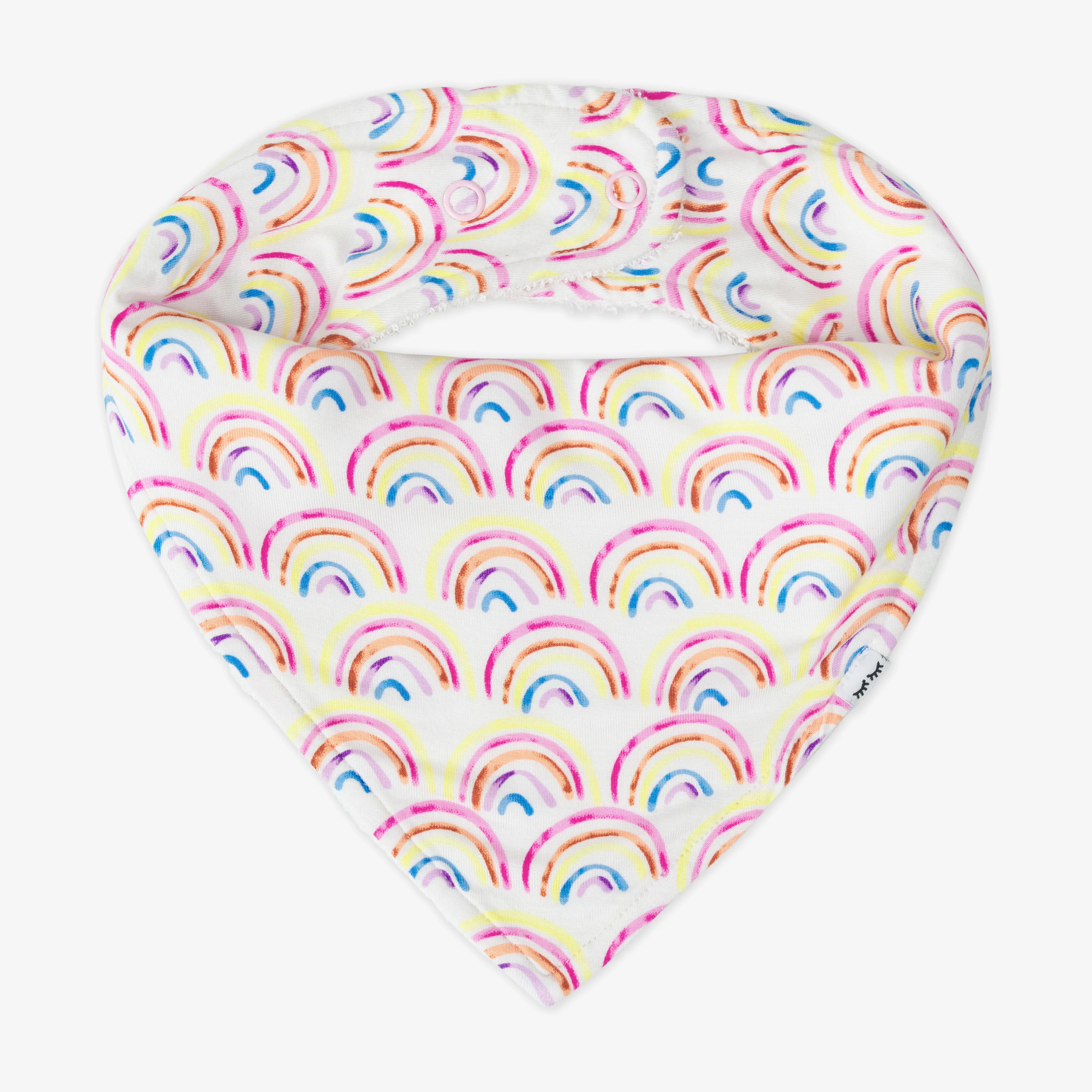 Pastel Rainbows Bandana Bib - Image 3