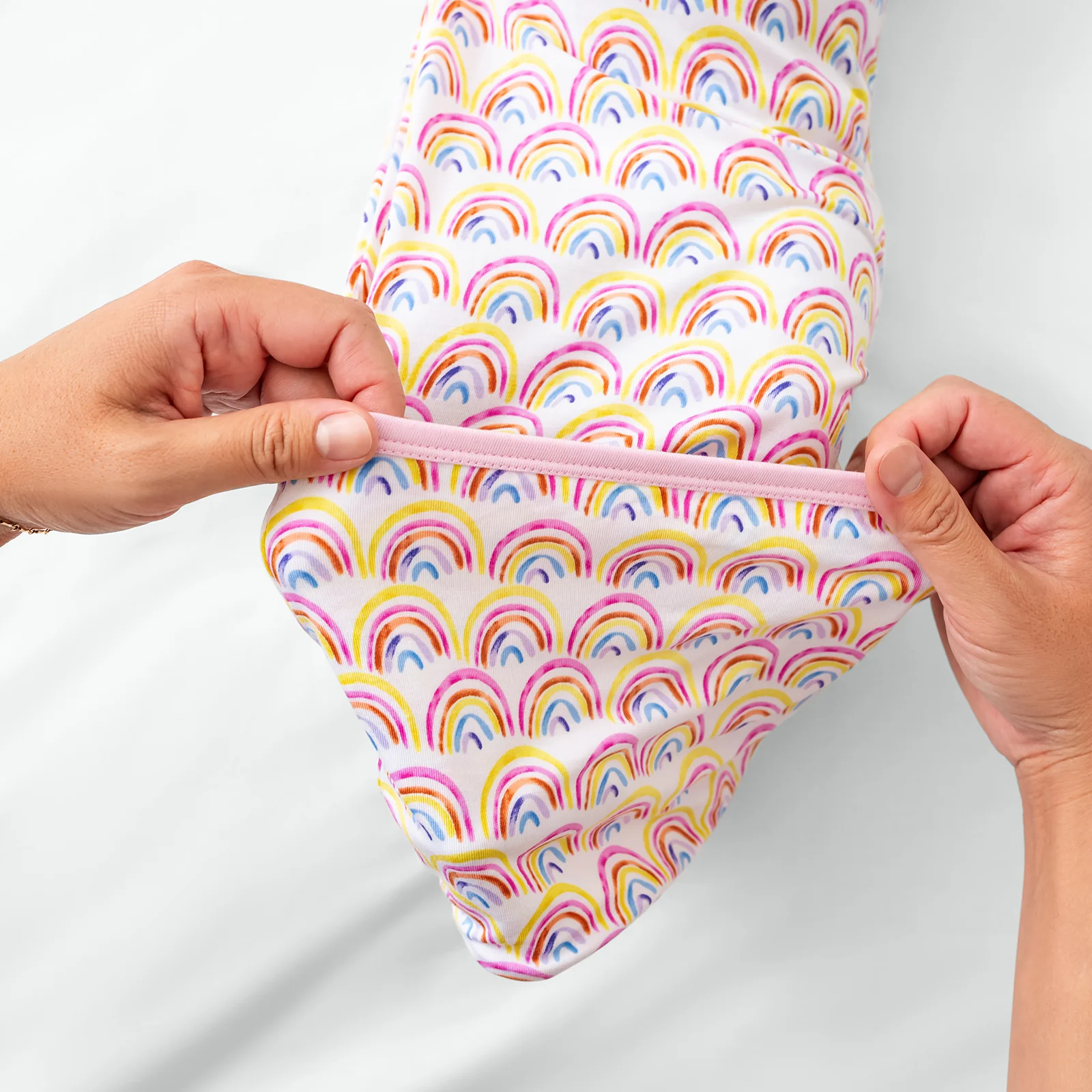 Pastel Rainbows Infant Gown - Image 4