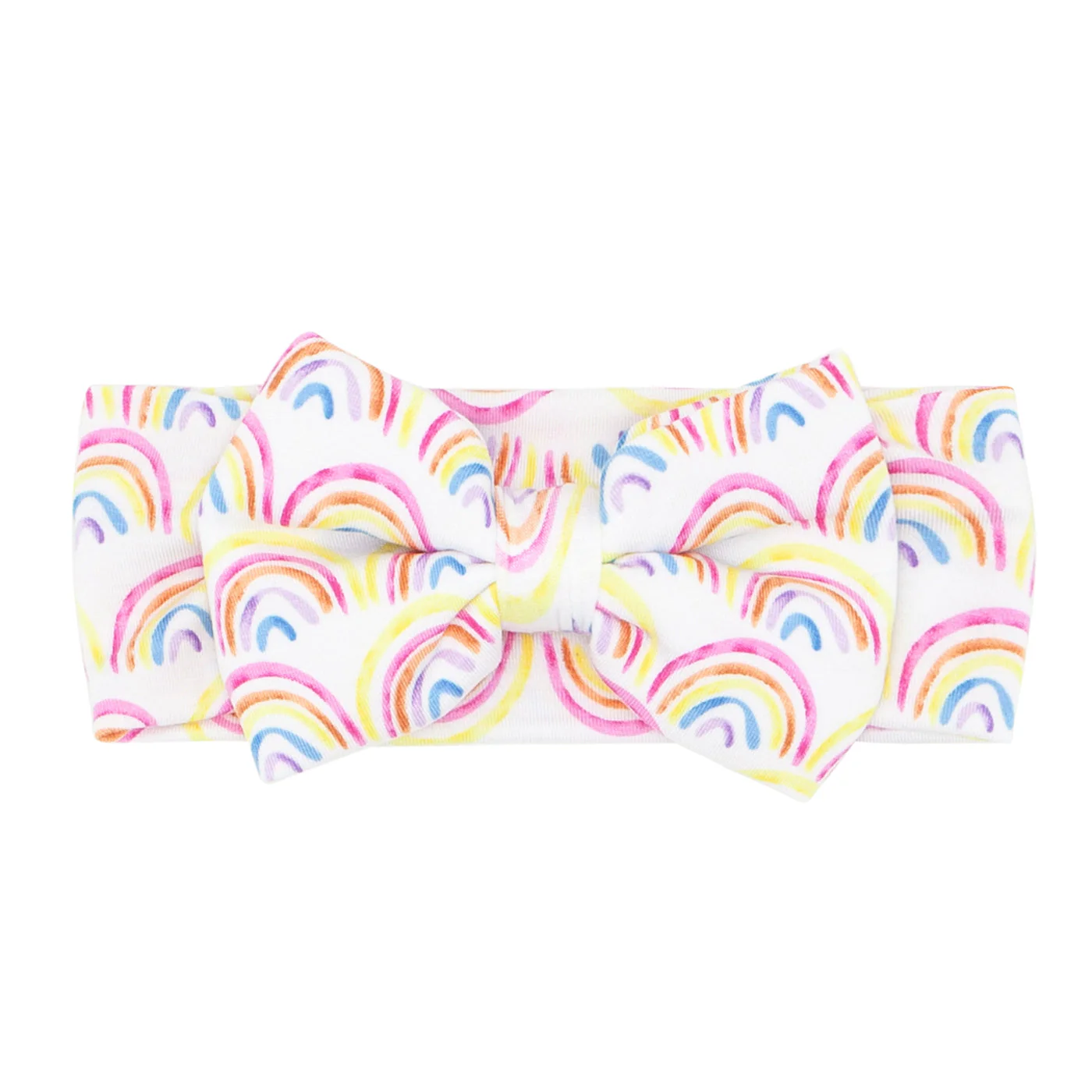 Pastel Rainbows Luxe Bow Headband - Image 3