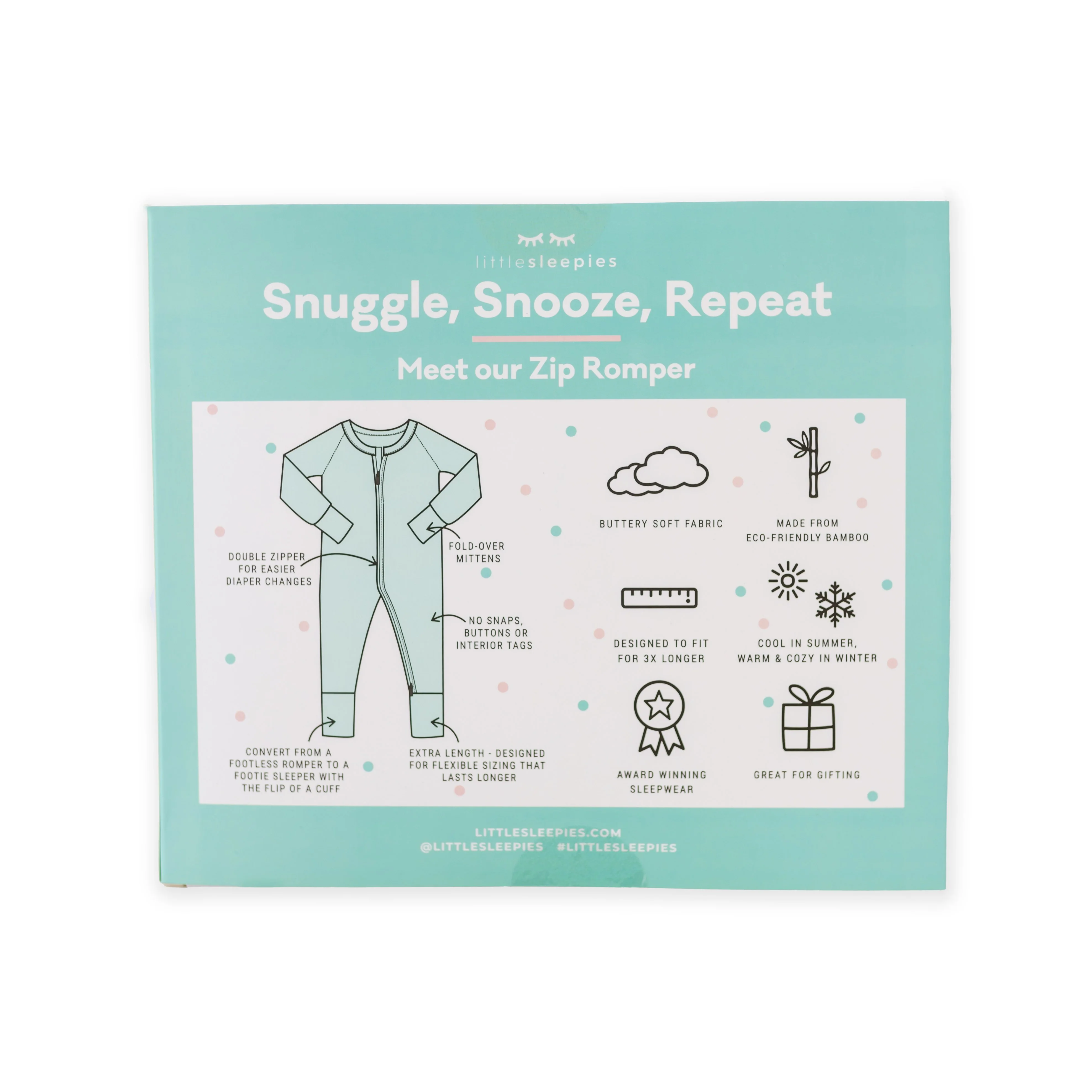 Pastel Rainbows, Bubblegum & Sunshine Zippy Grow With Me Three Pack Gift Box - Image 5