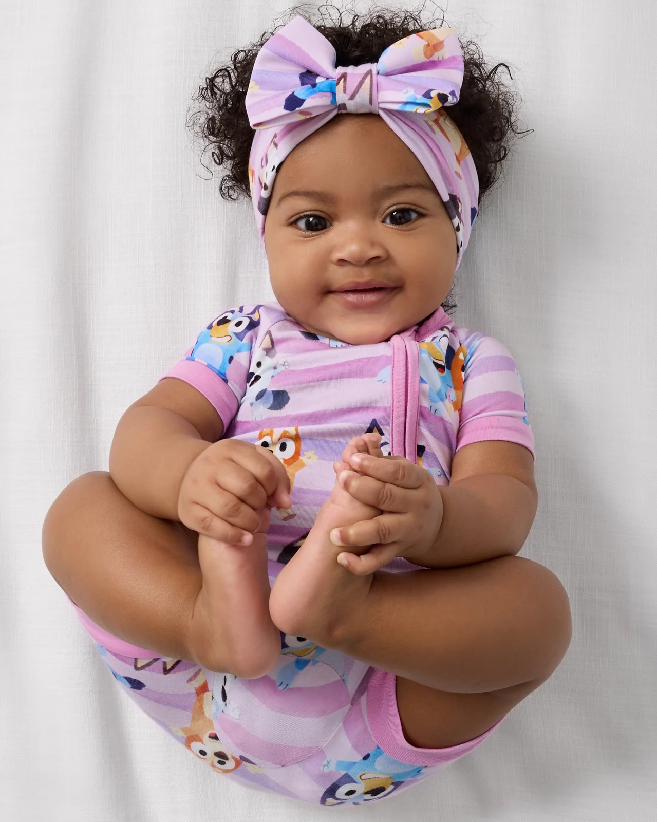 Pink Bluey Dance All Day Luxe Bow Headband - Image 3