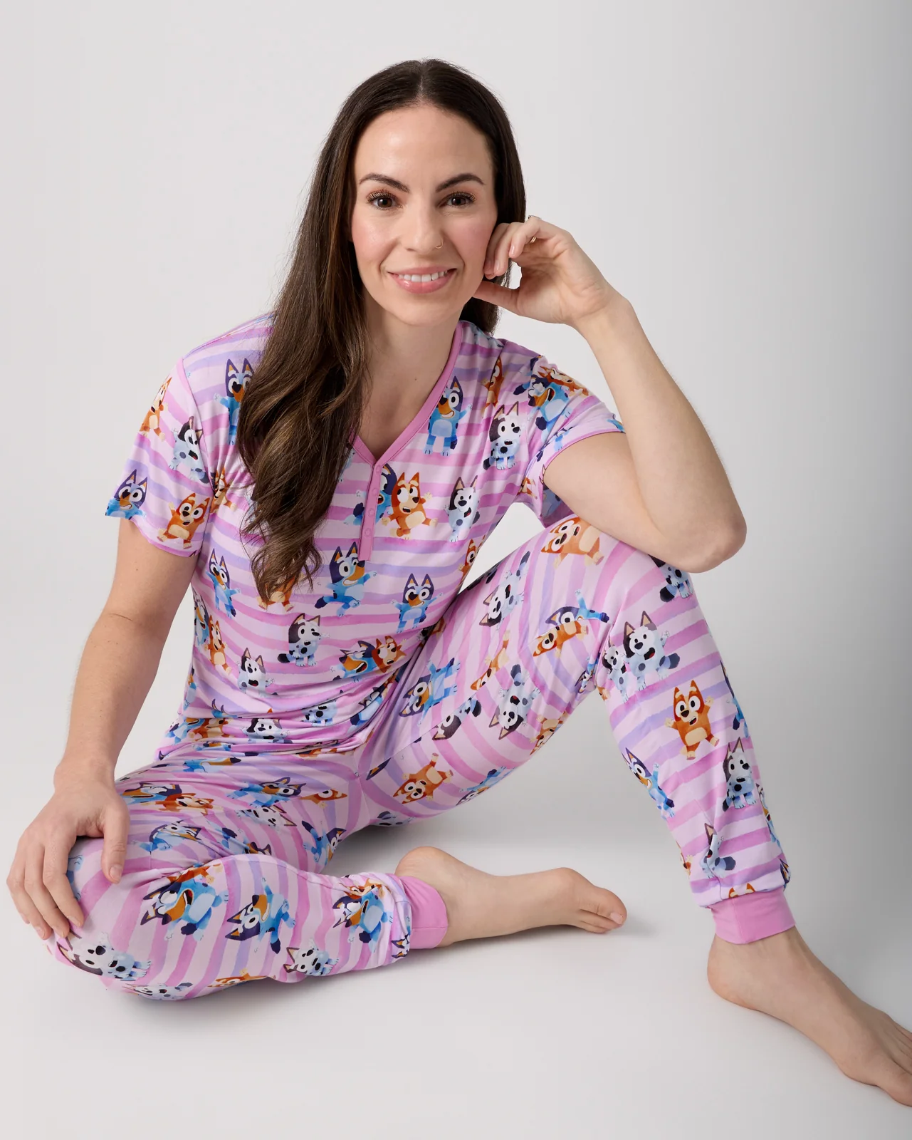 Pink Bluey Dance All Day Women's Pajama Pants - Image 2