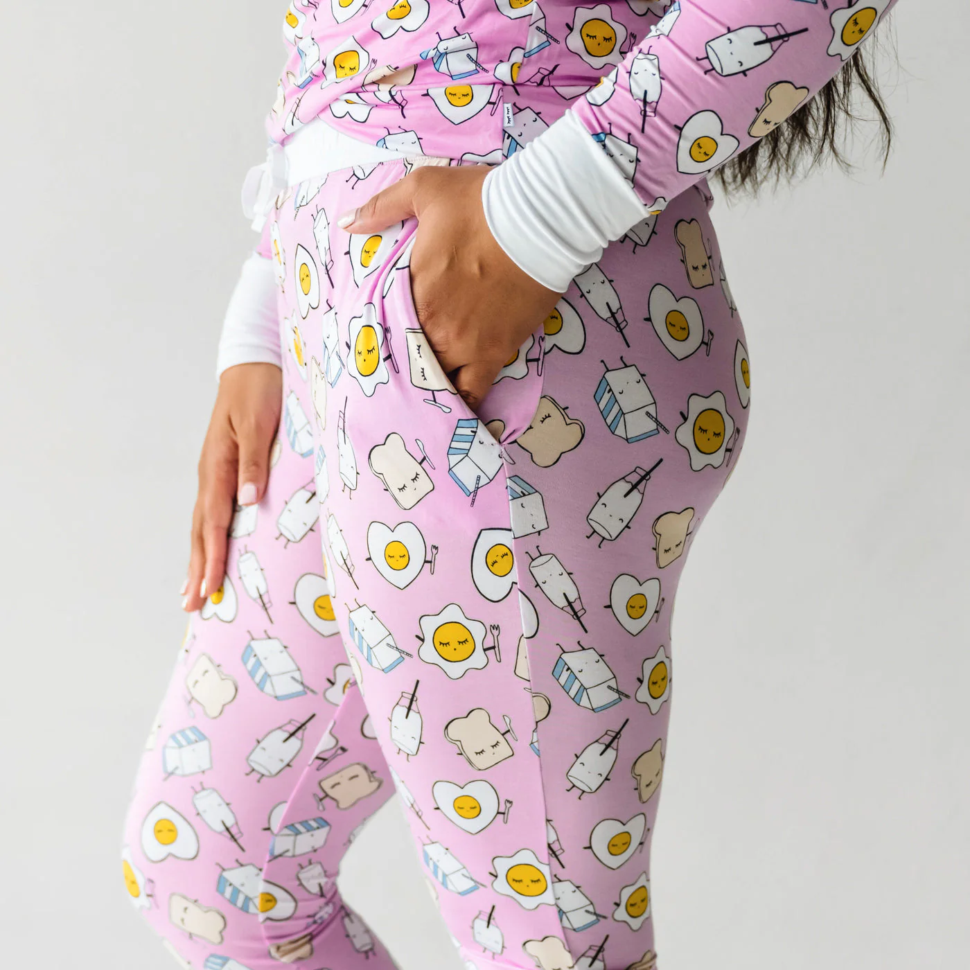 Pink Breakfast Buddies Women's Pajama Pants - Image 2