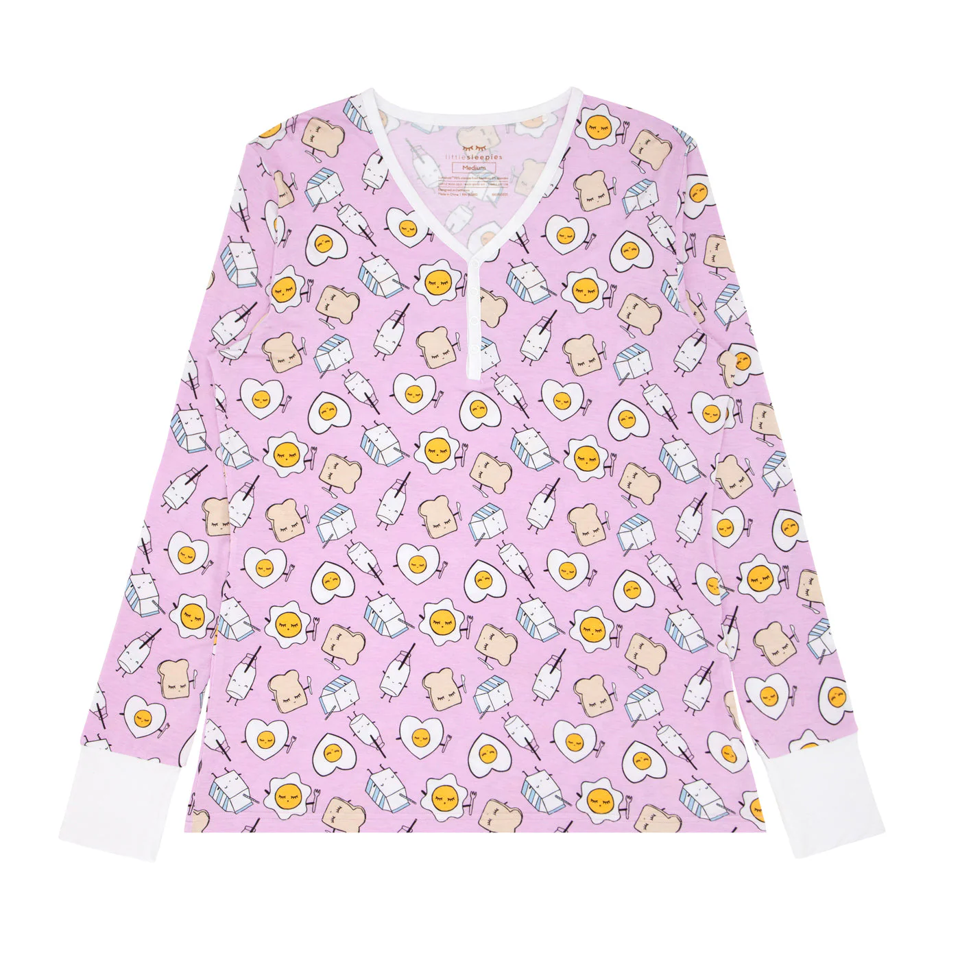 Pink Breakfast Buddies Women's Pajama Top - Image 7