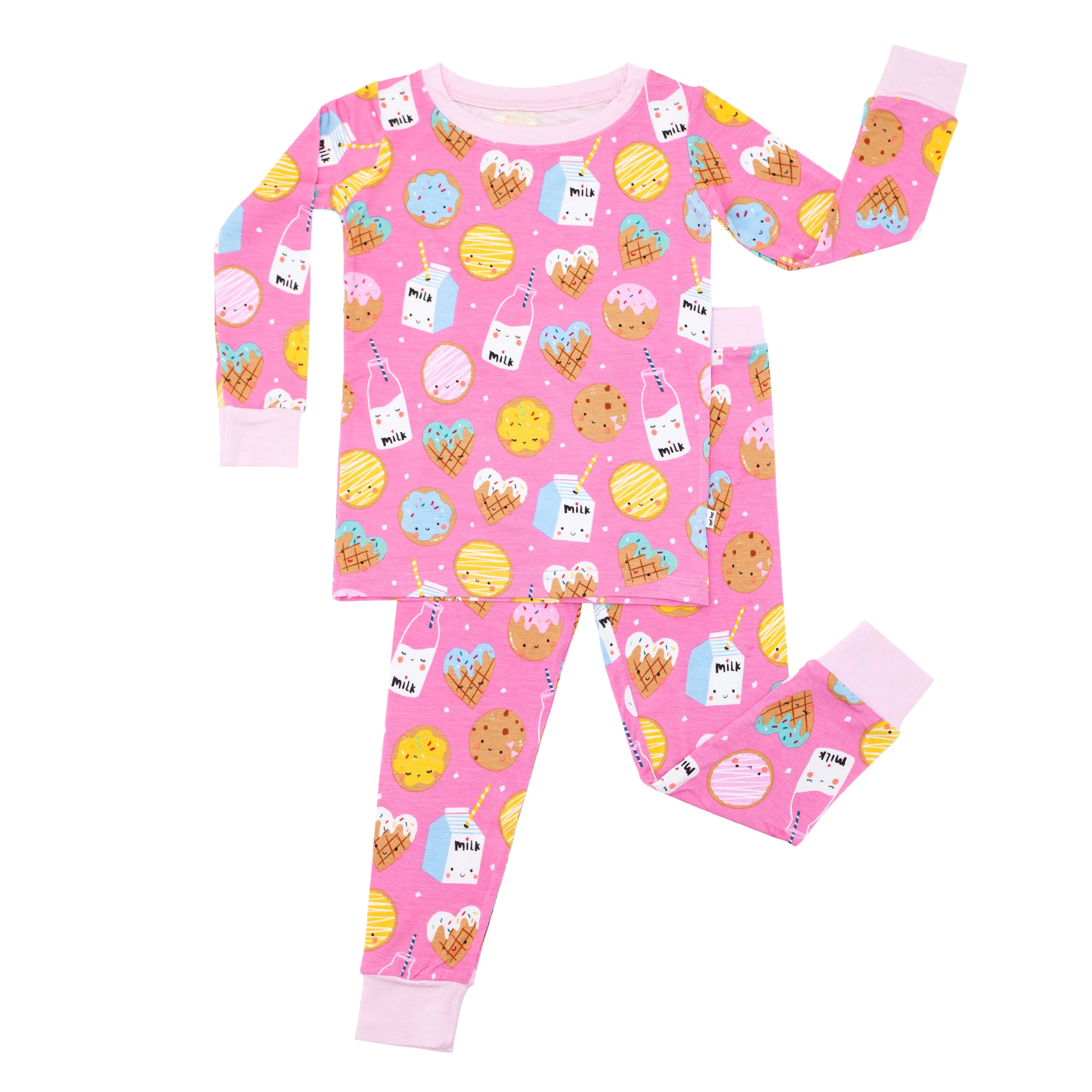 Pink Cookies & Milk Two-Piece Pajama Set - Image 4