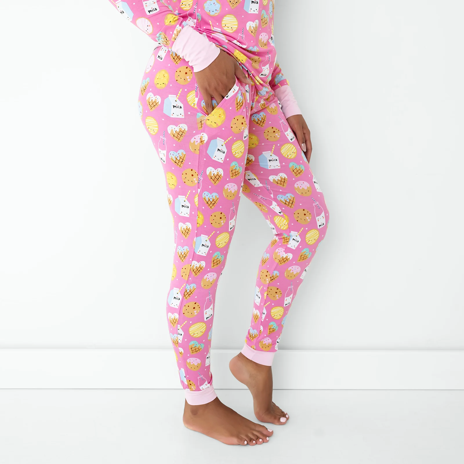 Pink Cookies & Milk Women's Pajama Pants - Image 3